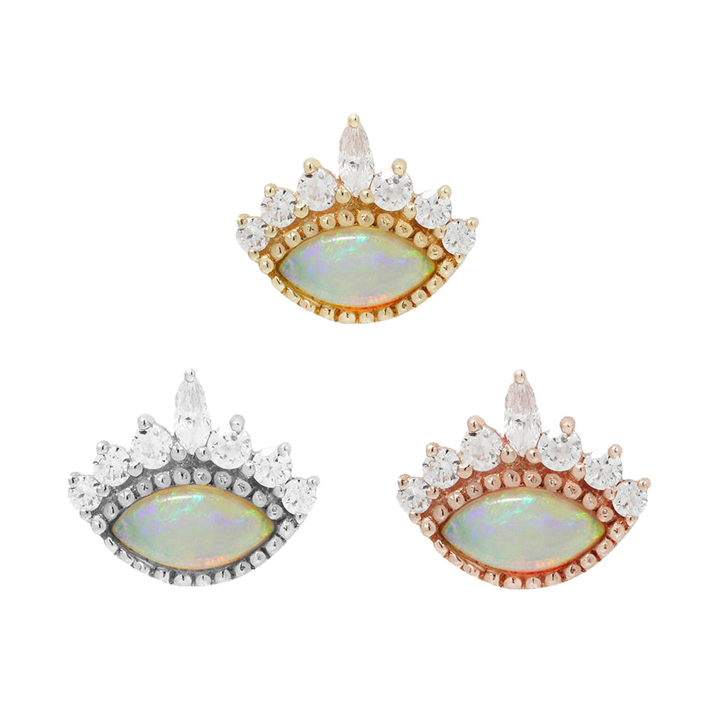 Enchant - Opal + CZ - Threadless End