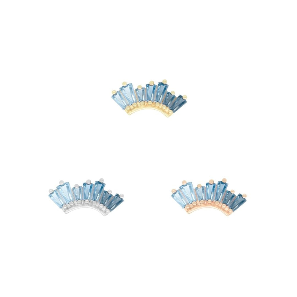Enlighten - Blue Topaz Ombre - Threadless End