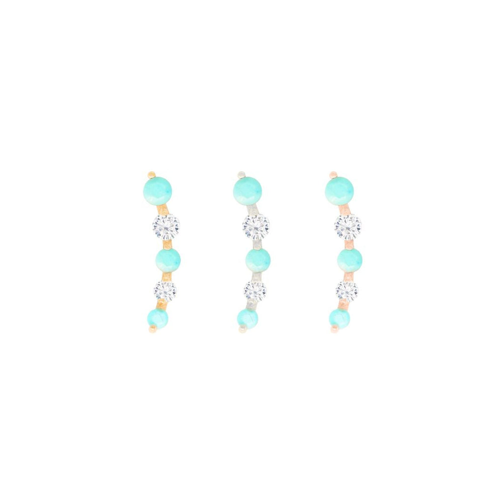 Flow - Turquoise - Threadless End