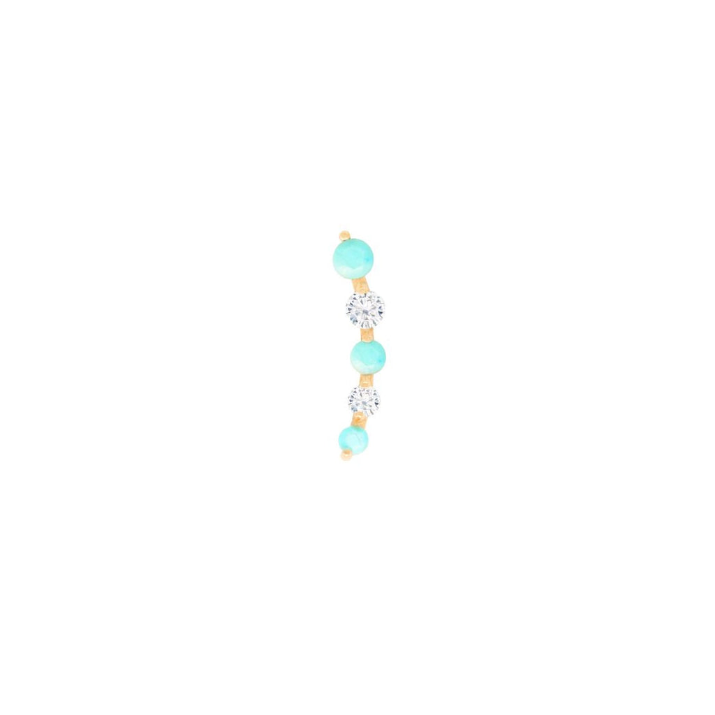 Flow - Turquoise - Threadless End