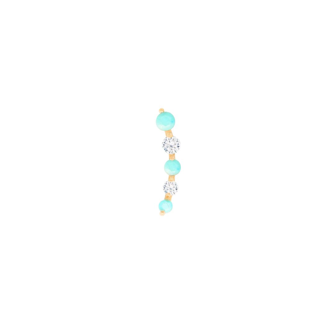 Flow - Turquoise - Threadless End