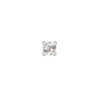 Aquamarine Prong - Flat Back Stud