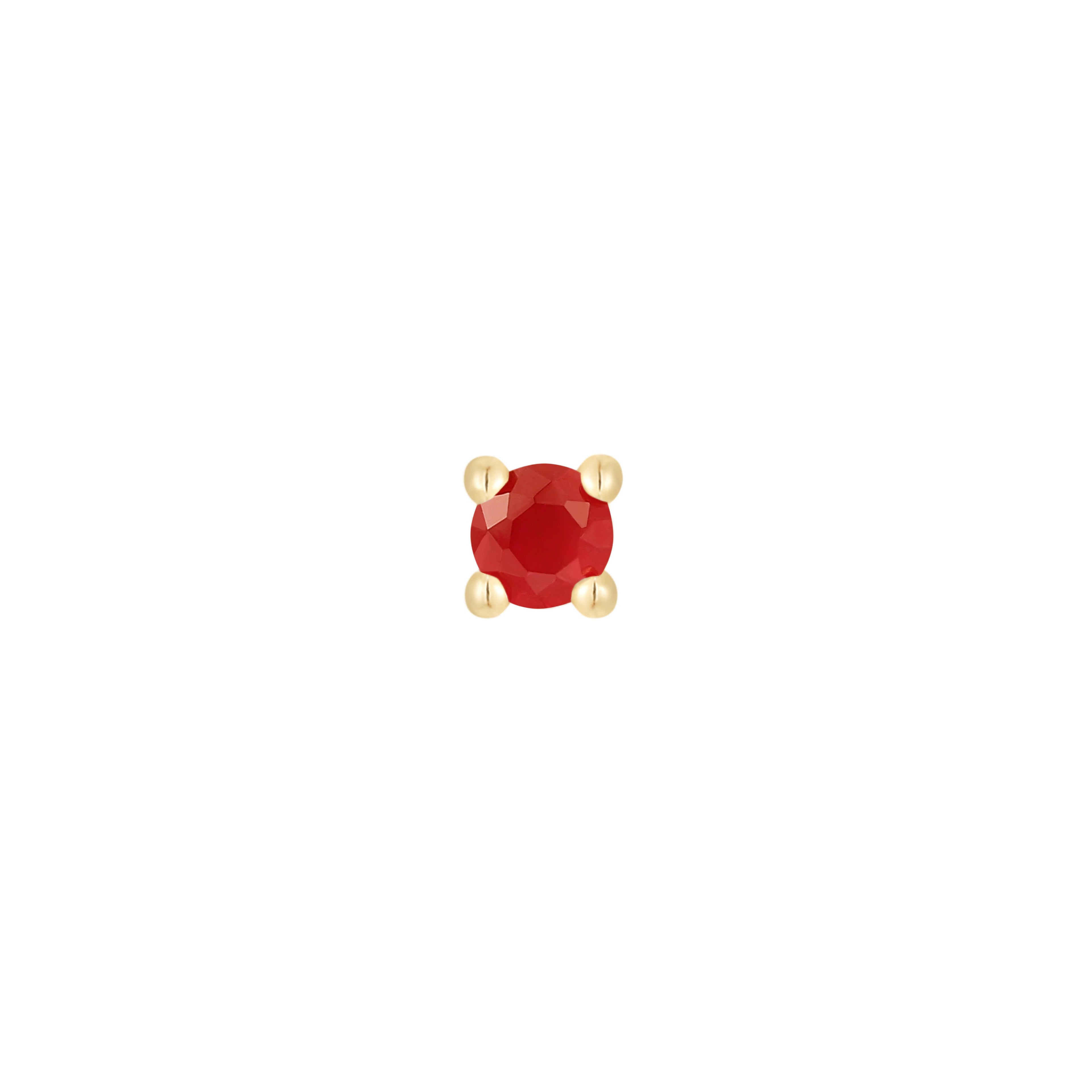 Garnet Prong - Threadless End