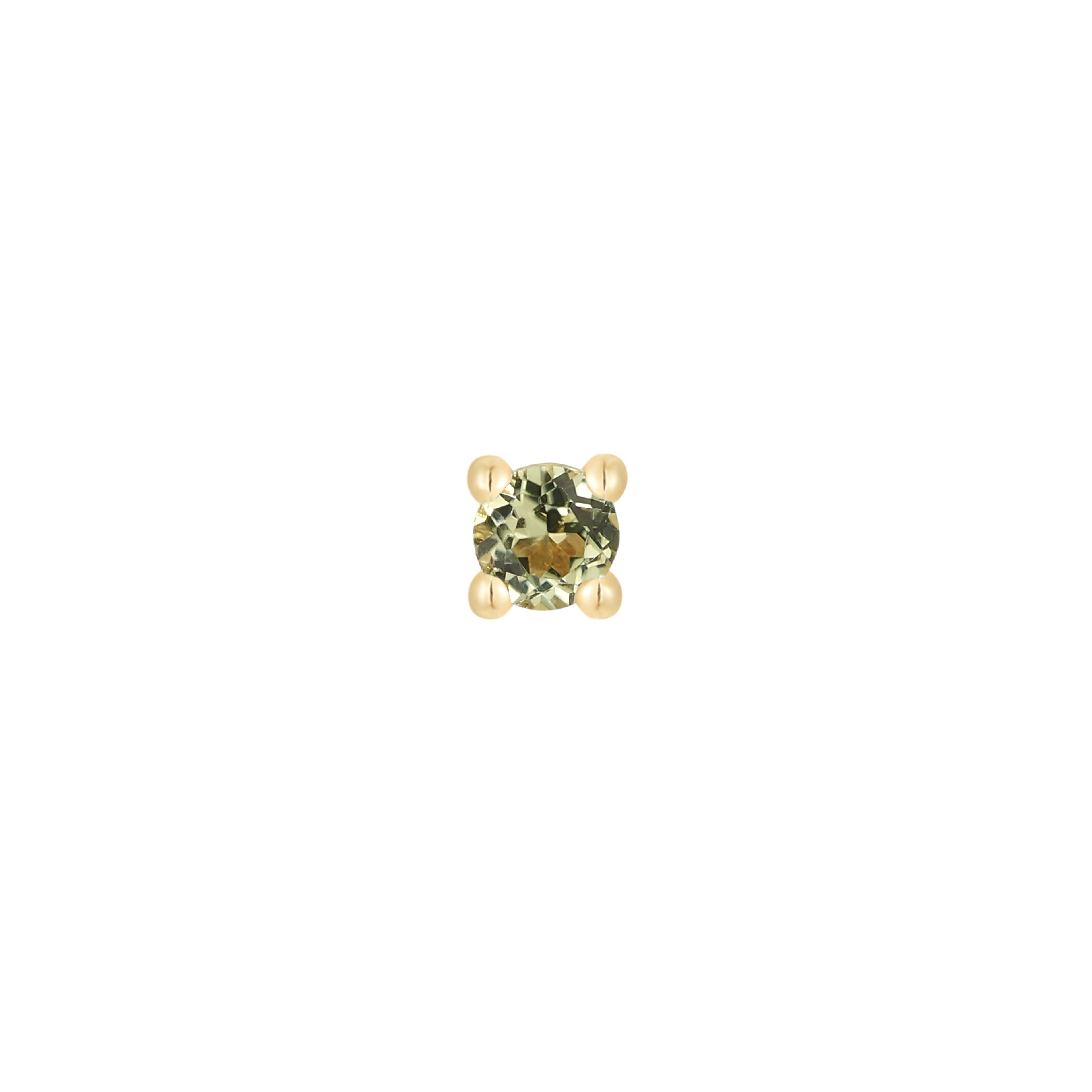 Peridot Prong - Threadless End