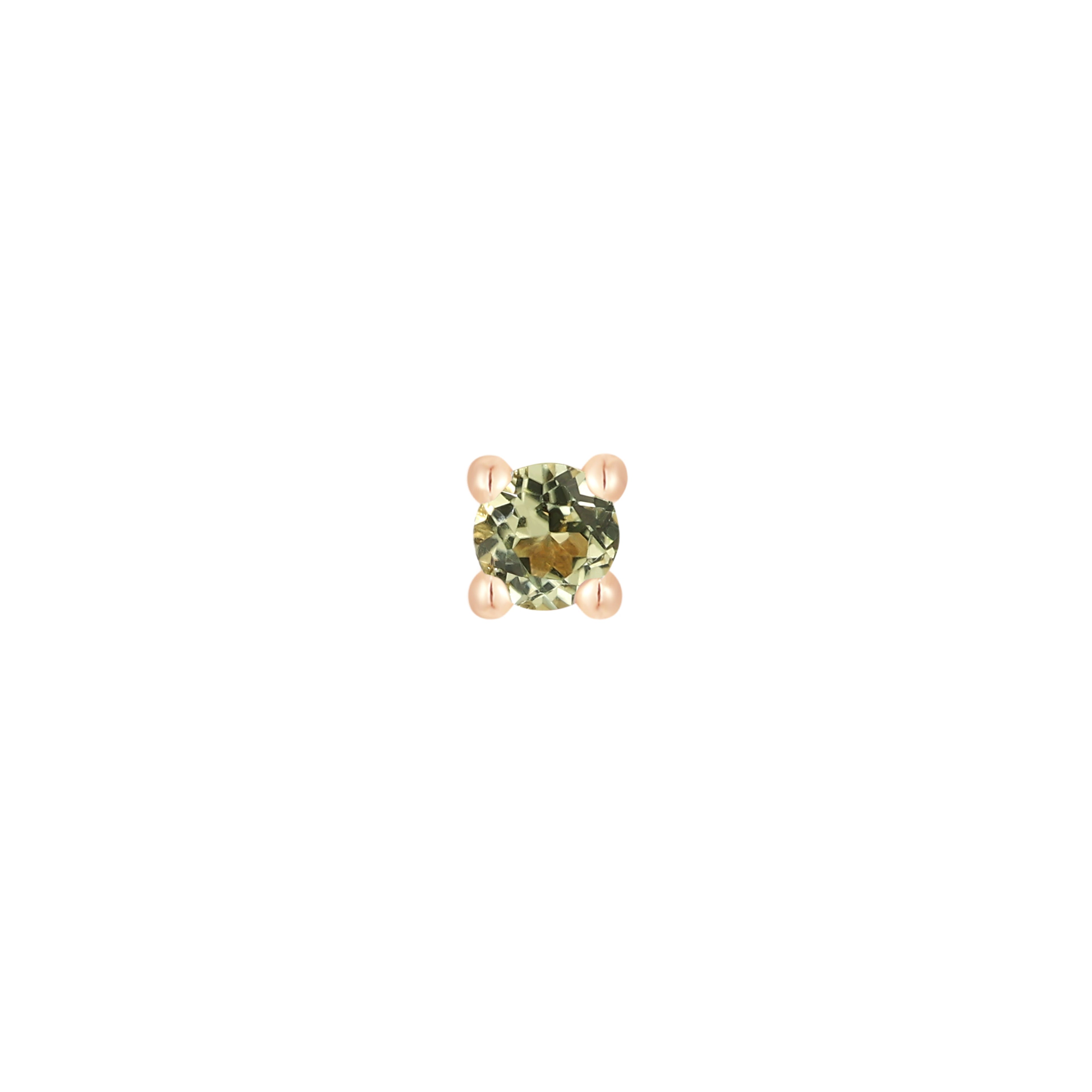 Peridot Prong - Threadless End