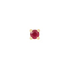 Ruby Prong - Flat Back Stud