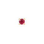 Ruby Prong - Flat Back Stud