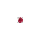 Ruby Prong - Flat Back Stud