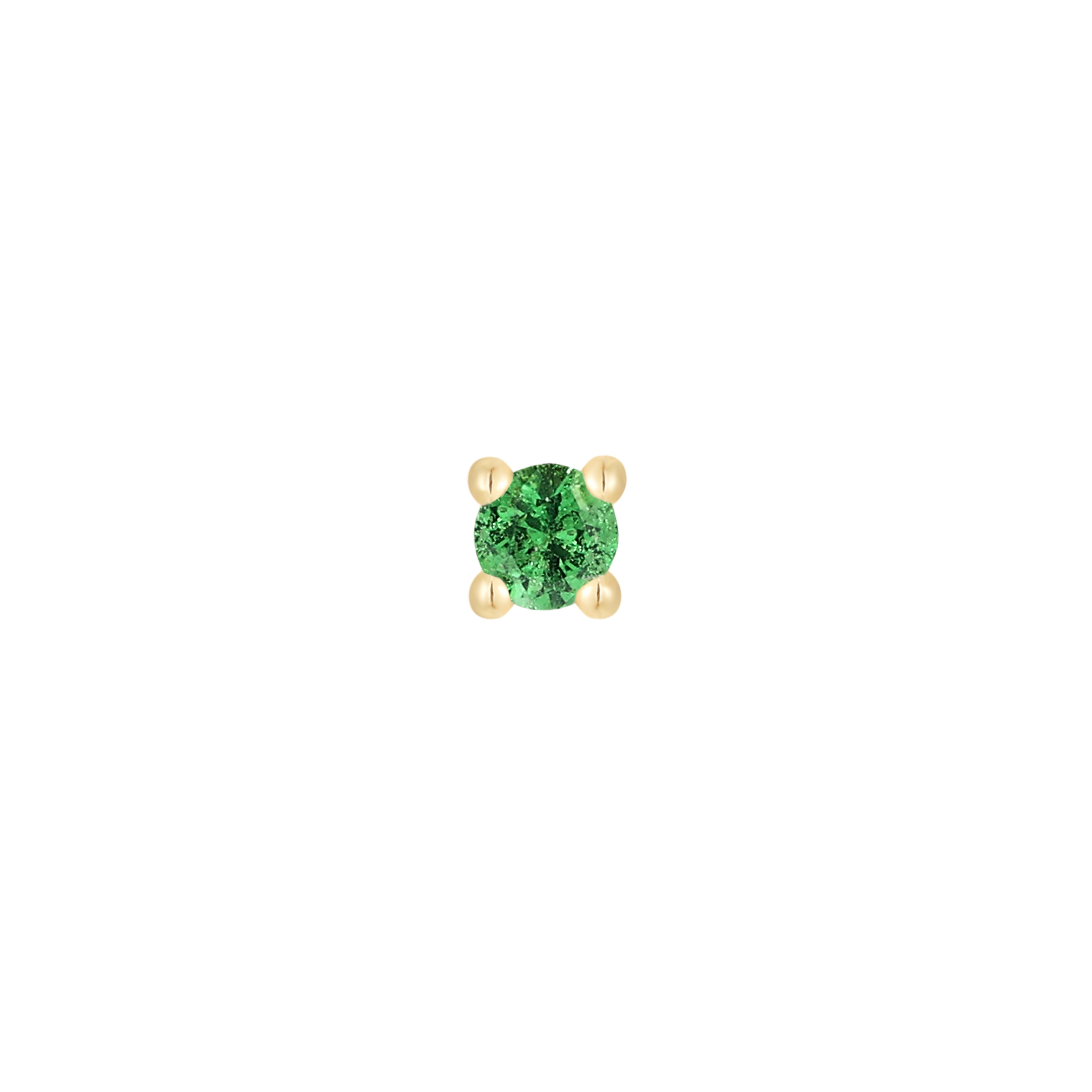 Tsavorite Prong - Threadless End