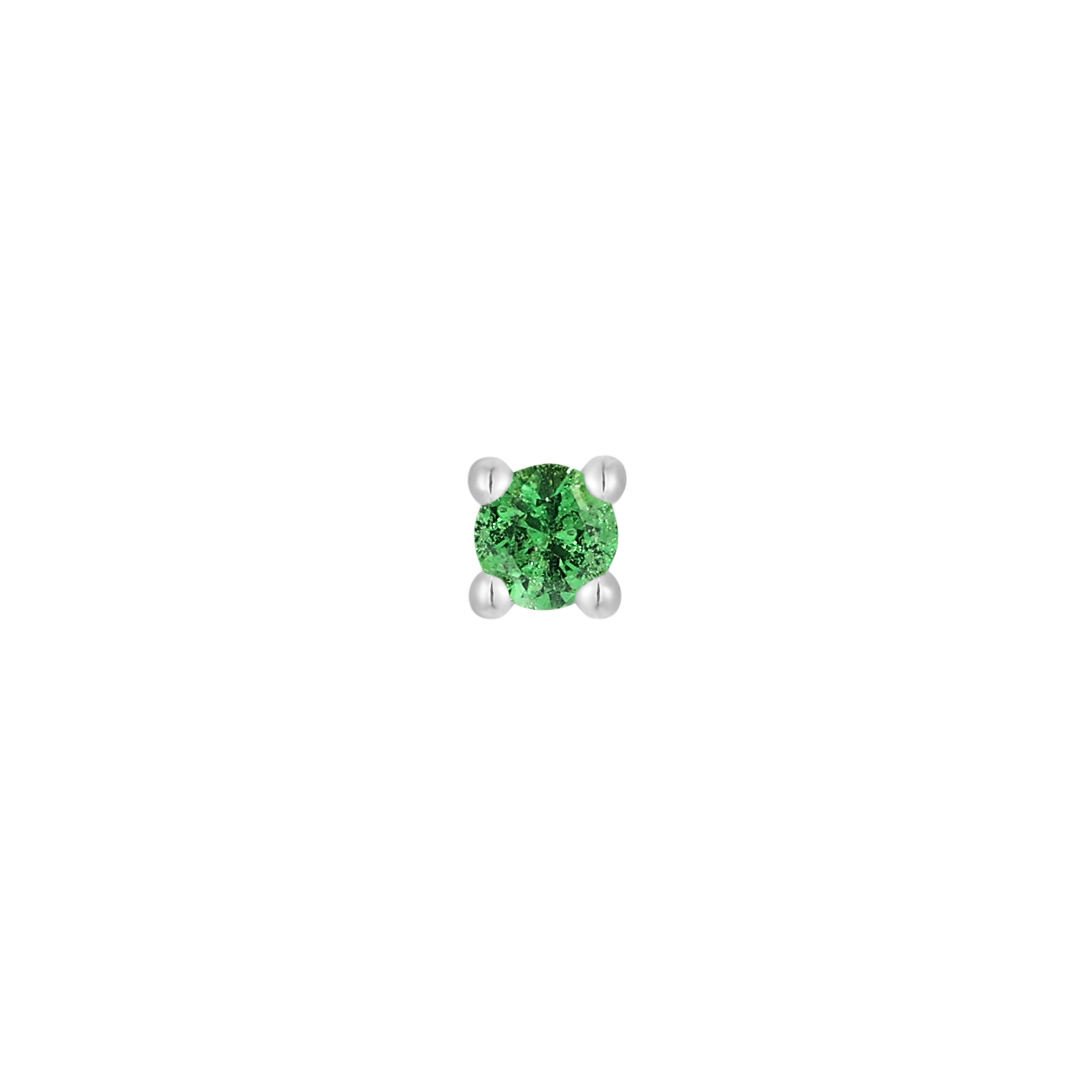 Tsavorite Prong - Threadless End