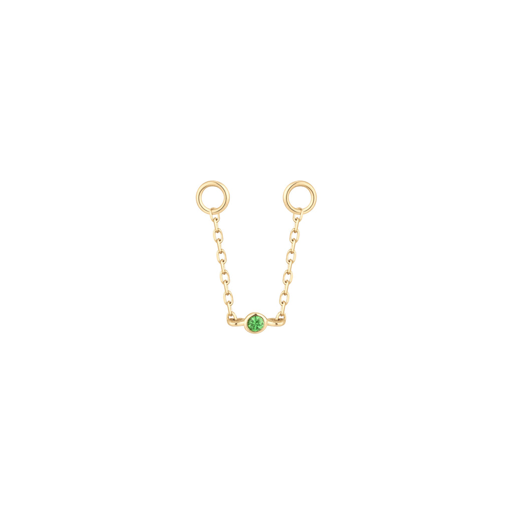Round Center - Tsavorite - Chain