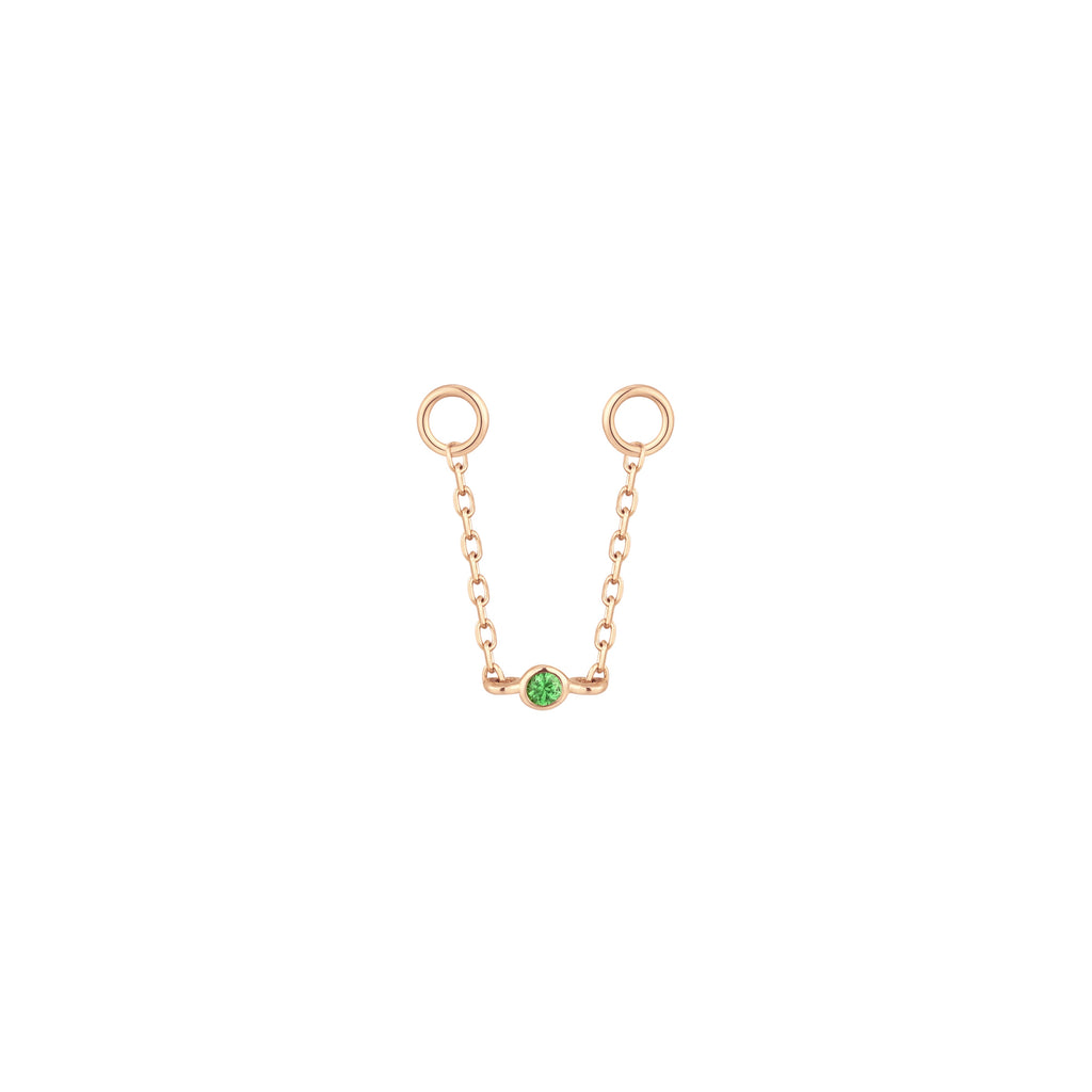 Round Center - Tsavorite - Chain