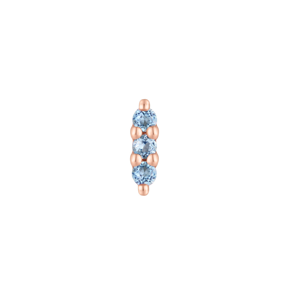 Mishka 3 - London Blue Topaz - Threadless End
