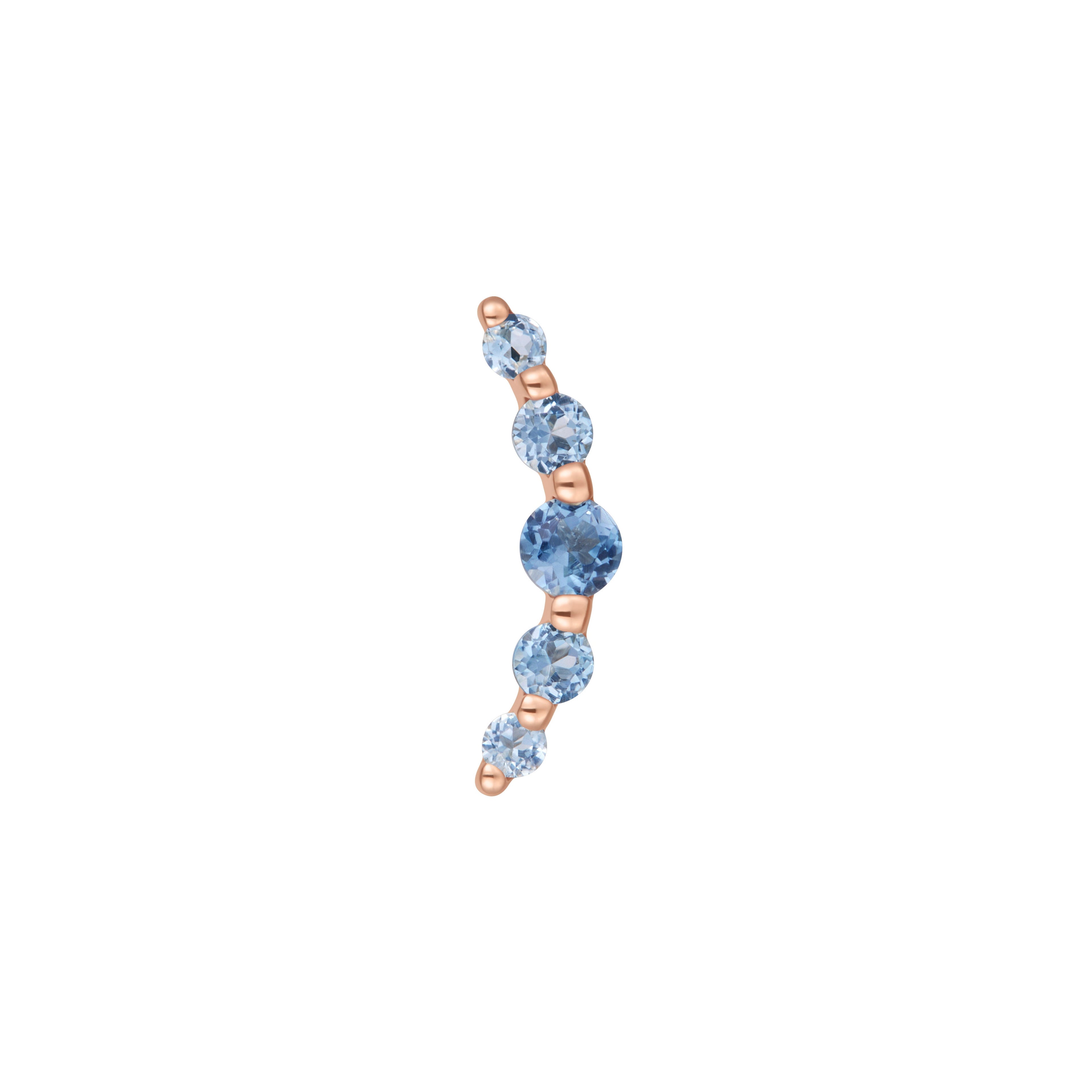 Eternal - London Blue Topaz - Threadless End