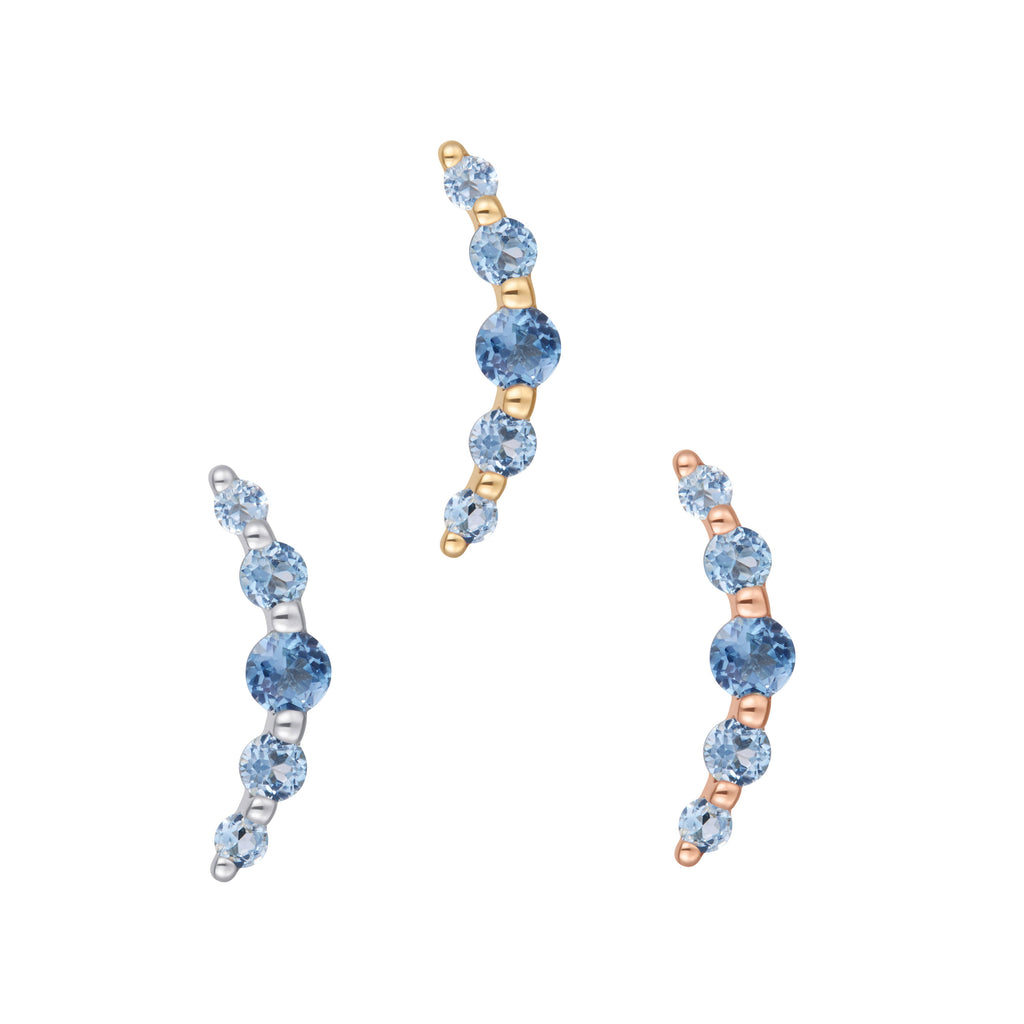 Eternal - London Blue Topaz - Threadless End
