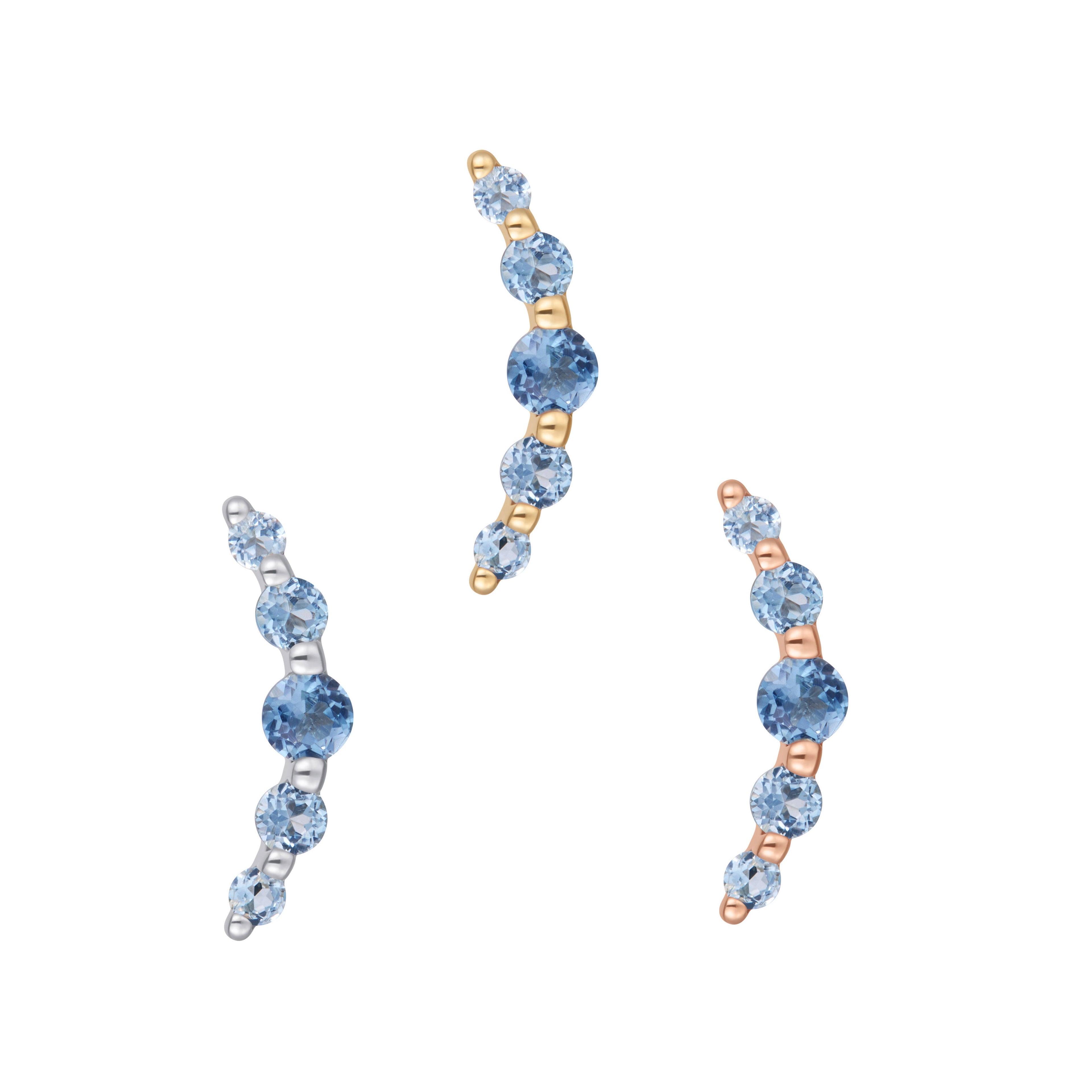 Eternal - London Blue Topaz - Threadless End