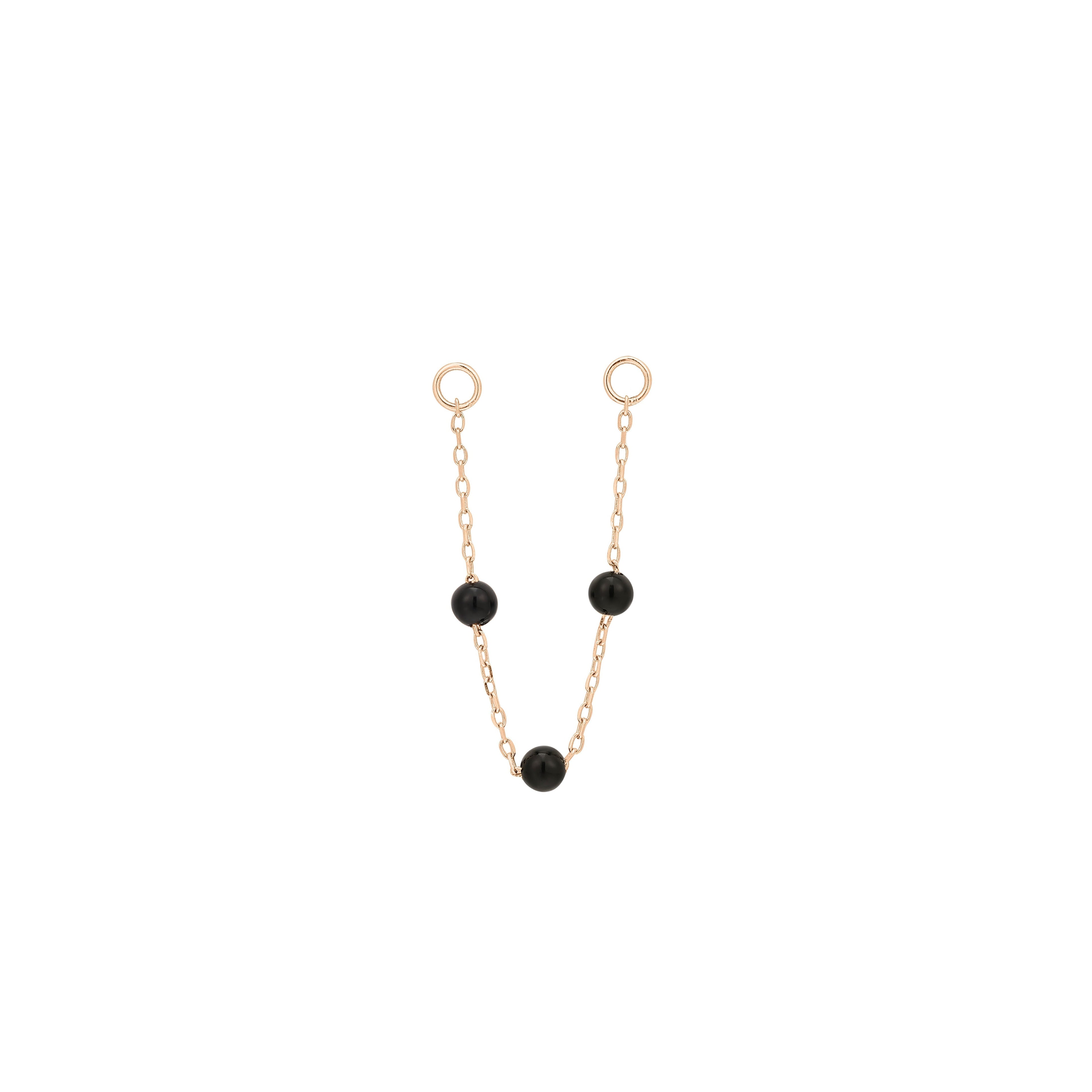 3 Bead - Agate - Chain
