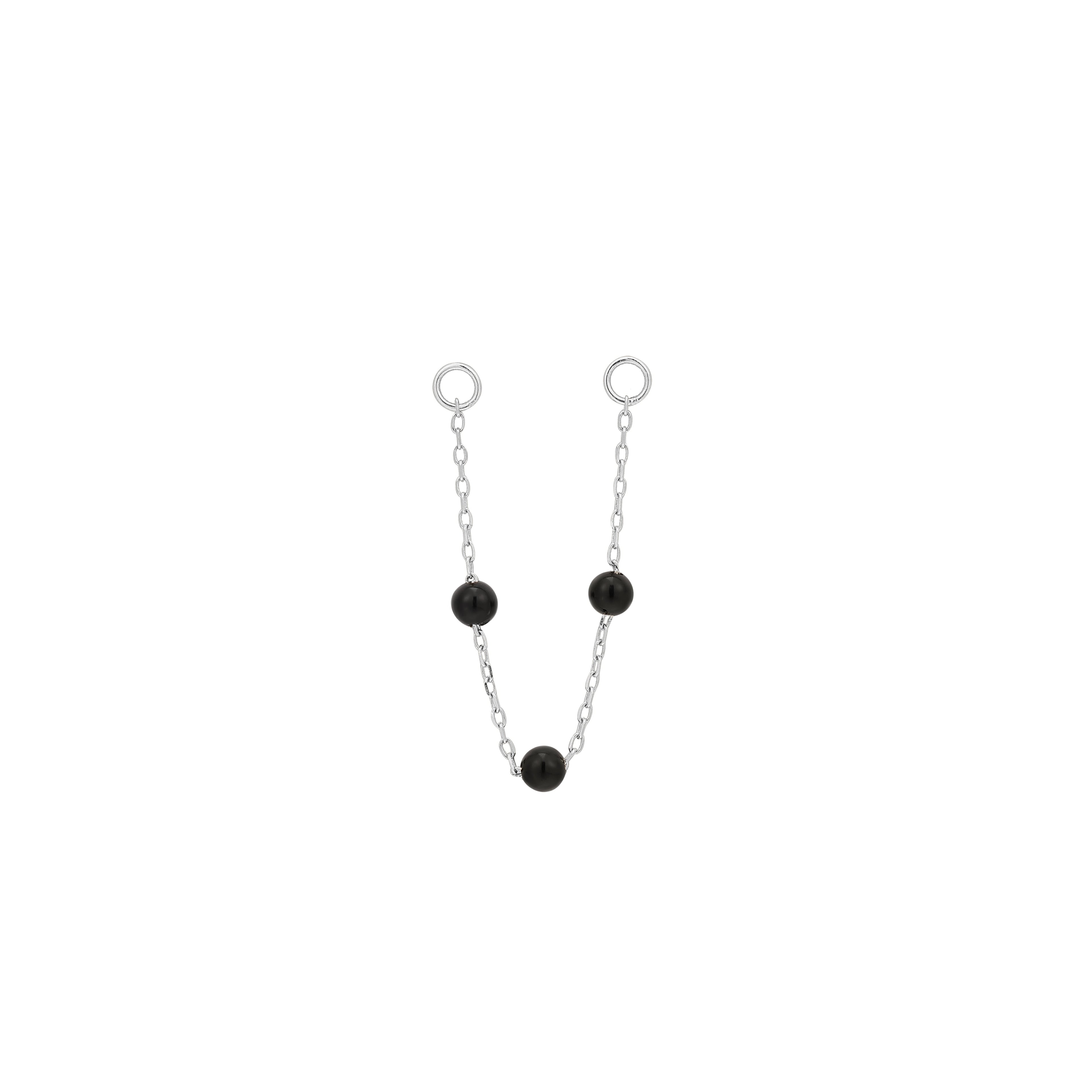 3 Bead - Agate - Chain