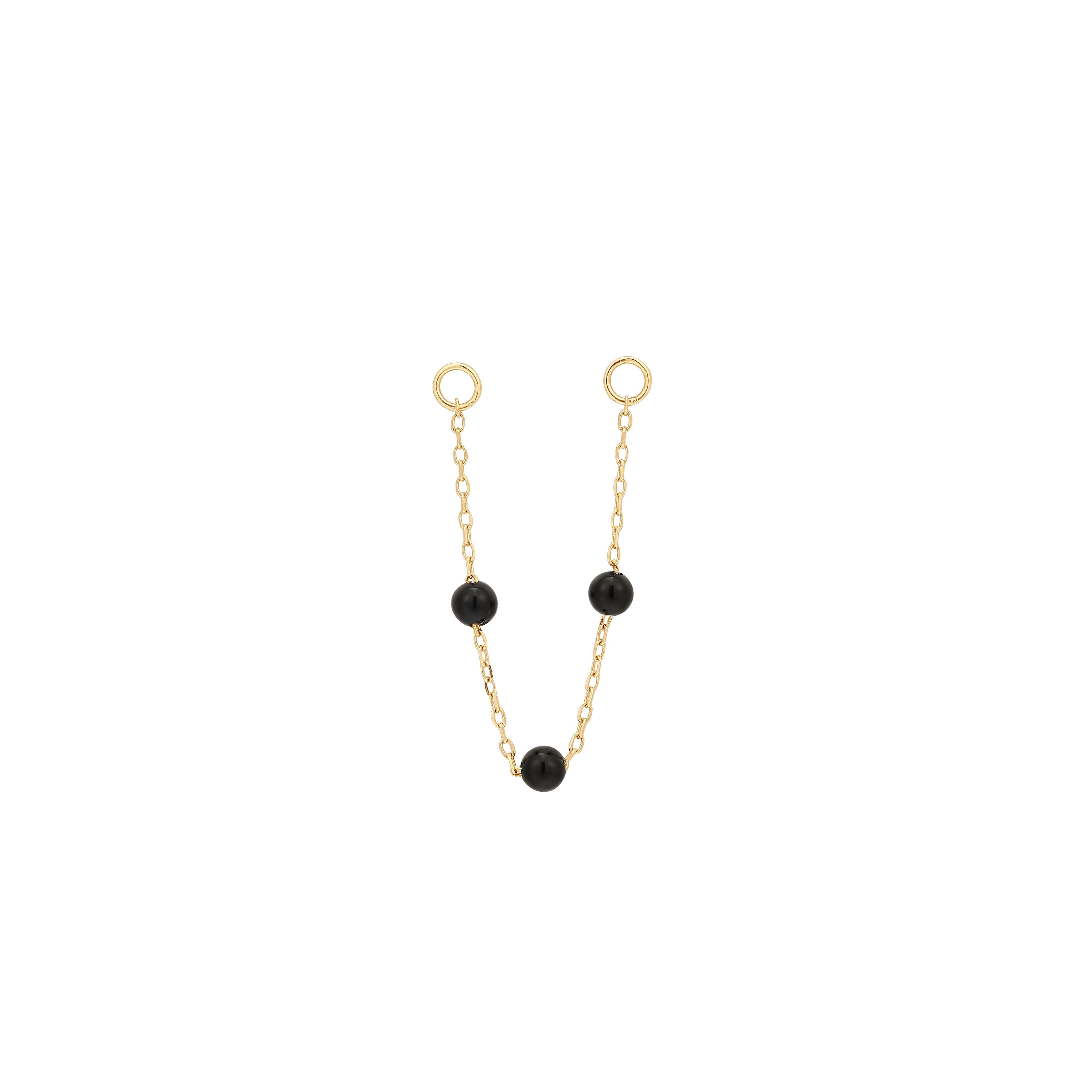 3 Bead - Agate - Chain