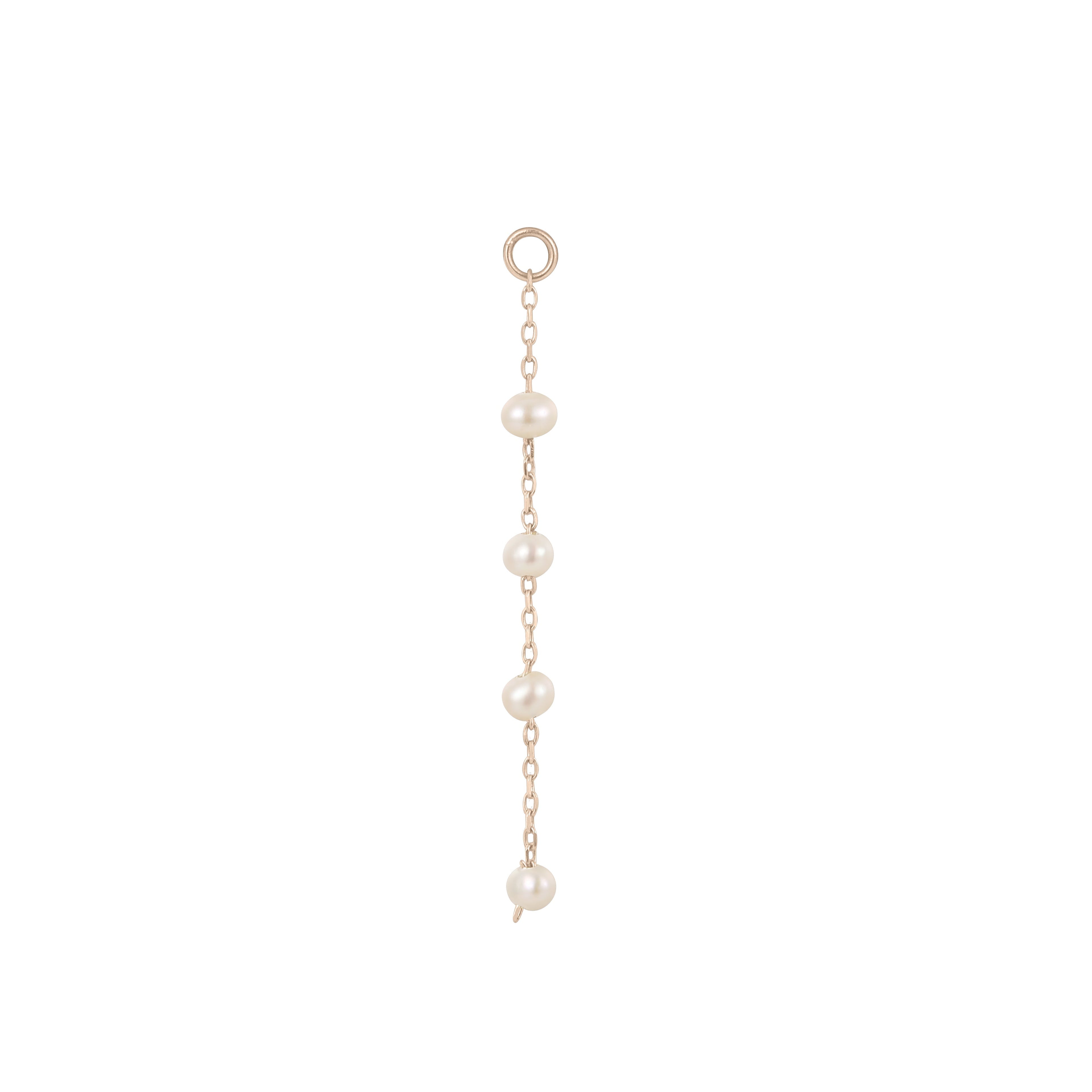 4 Bead Pearl Charm