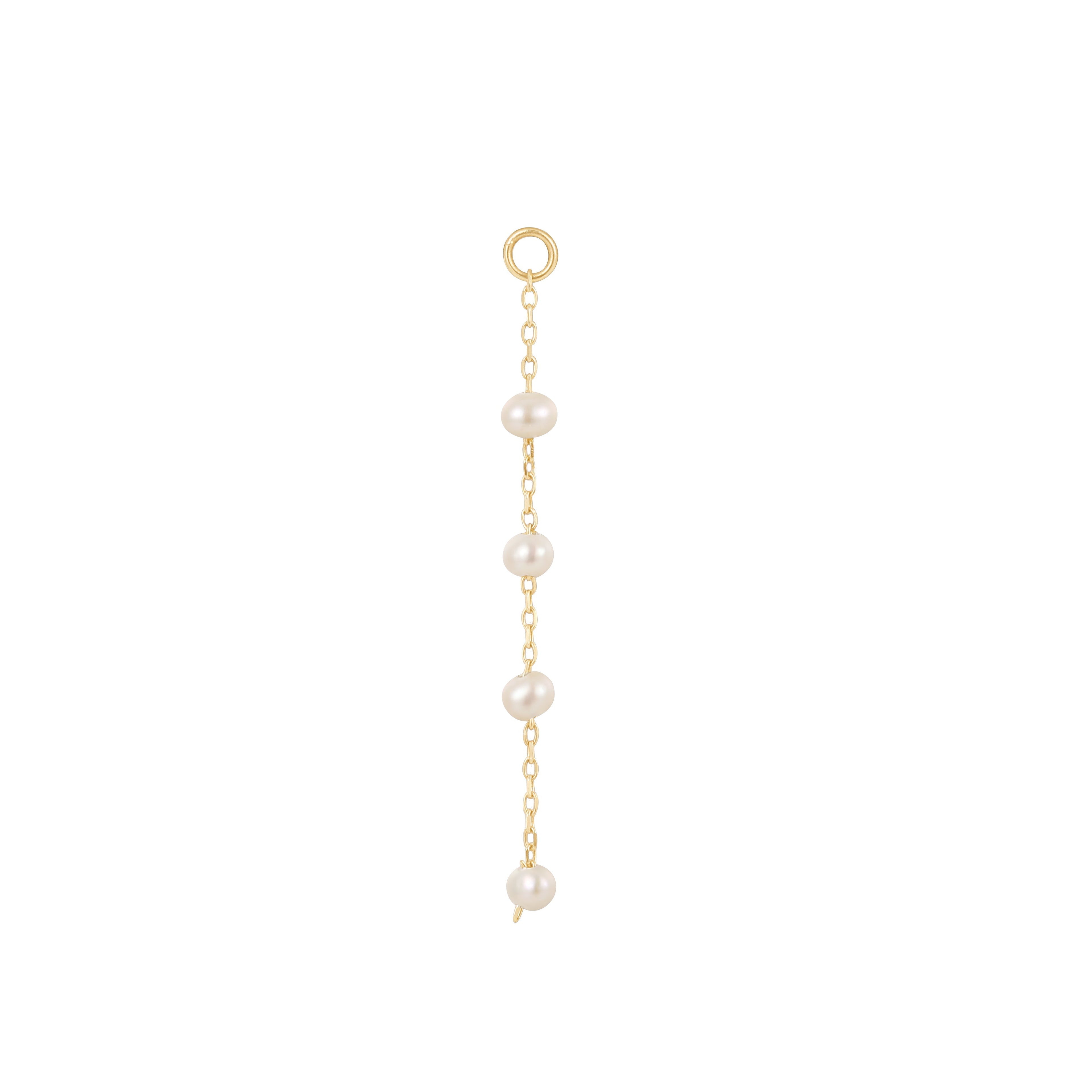 4 Bead Pearl Charm