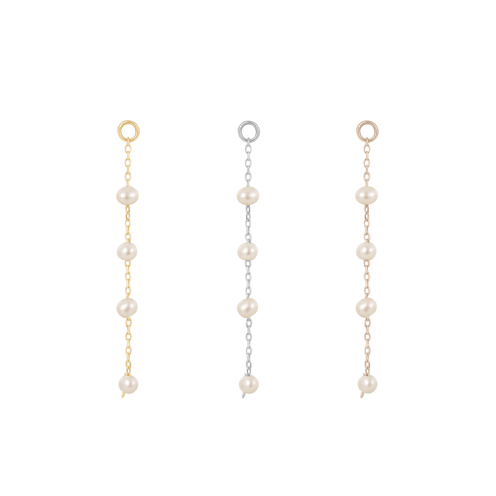 4 Bead Pearl Charm