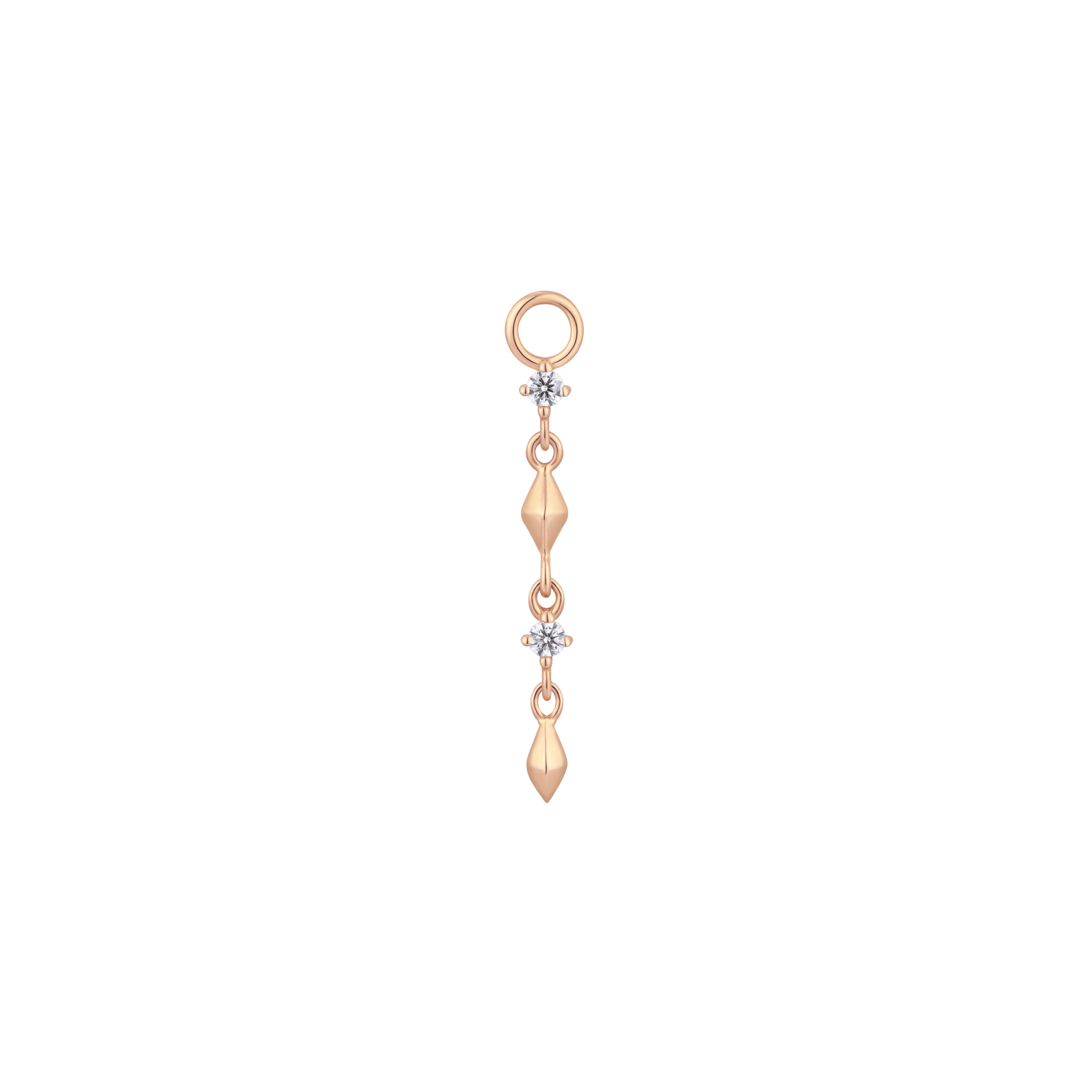 Ischia - CZ - Gold Charm