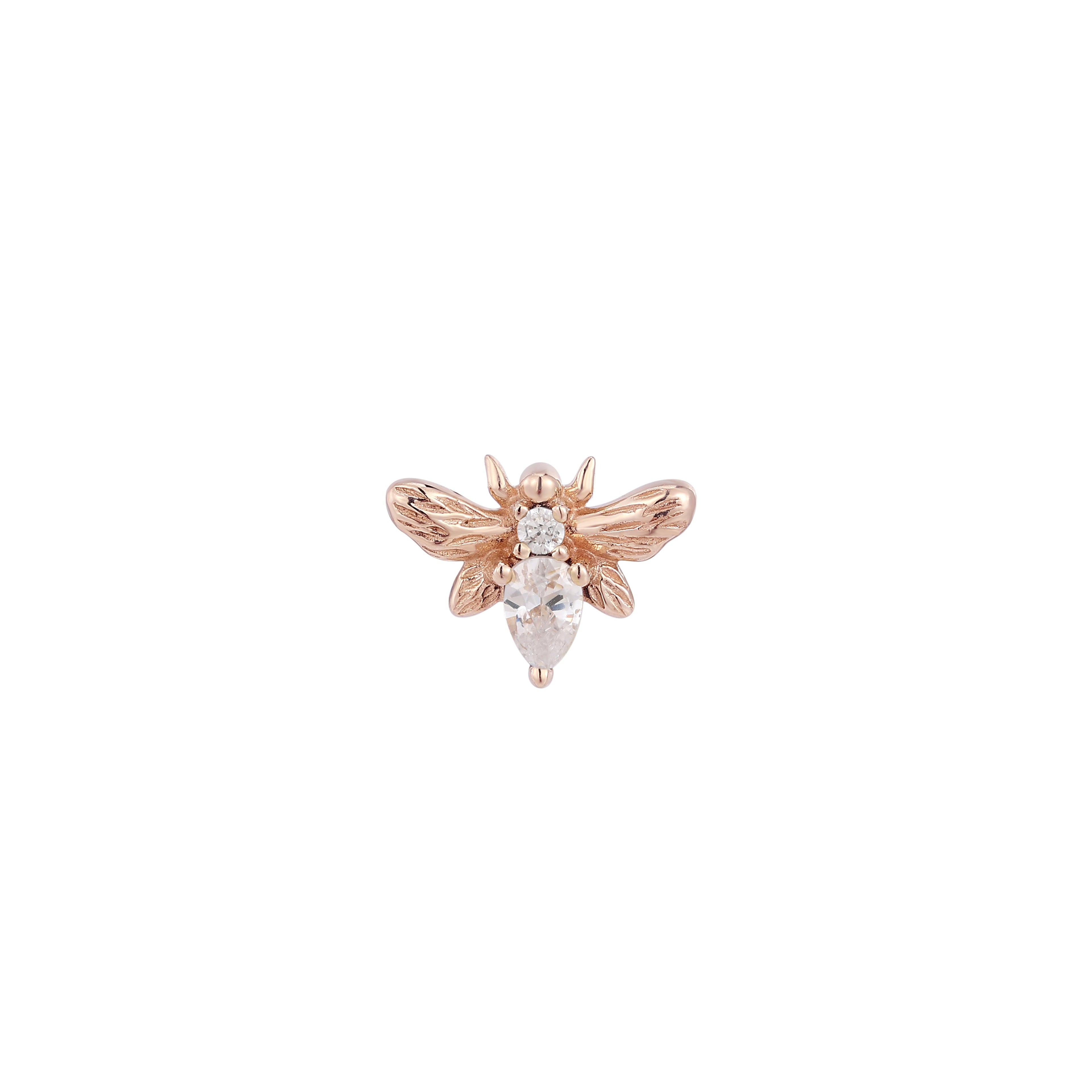 Bee Chic - CZ - Threadless End