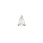 Rainbow Moonstone Pear - Threadless End