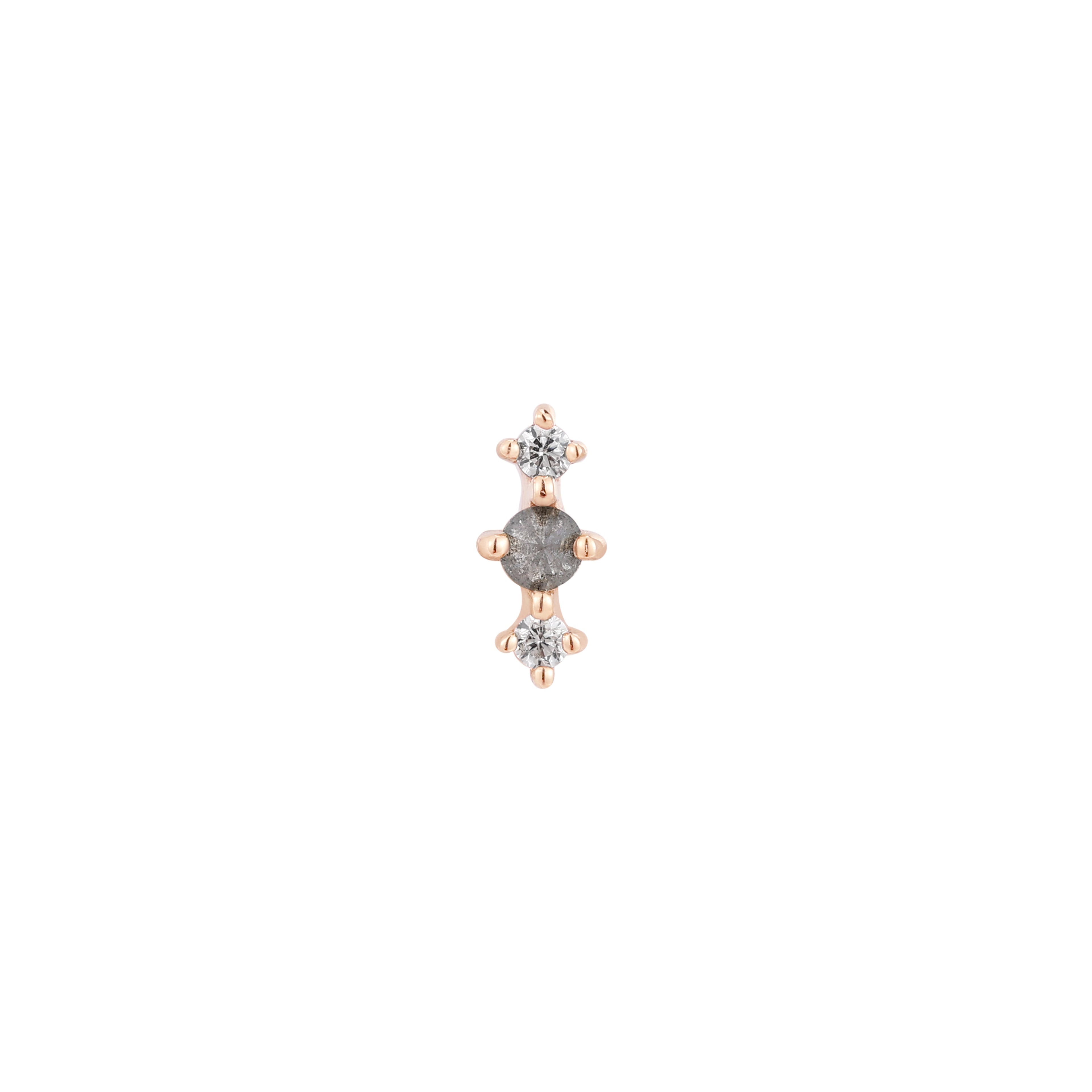 Ghost Flower - Grey Diamond  - Threadless End