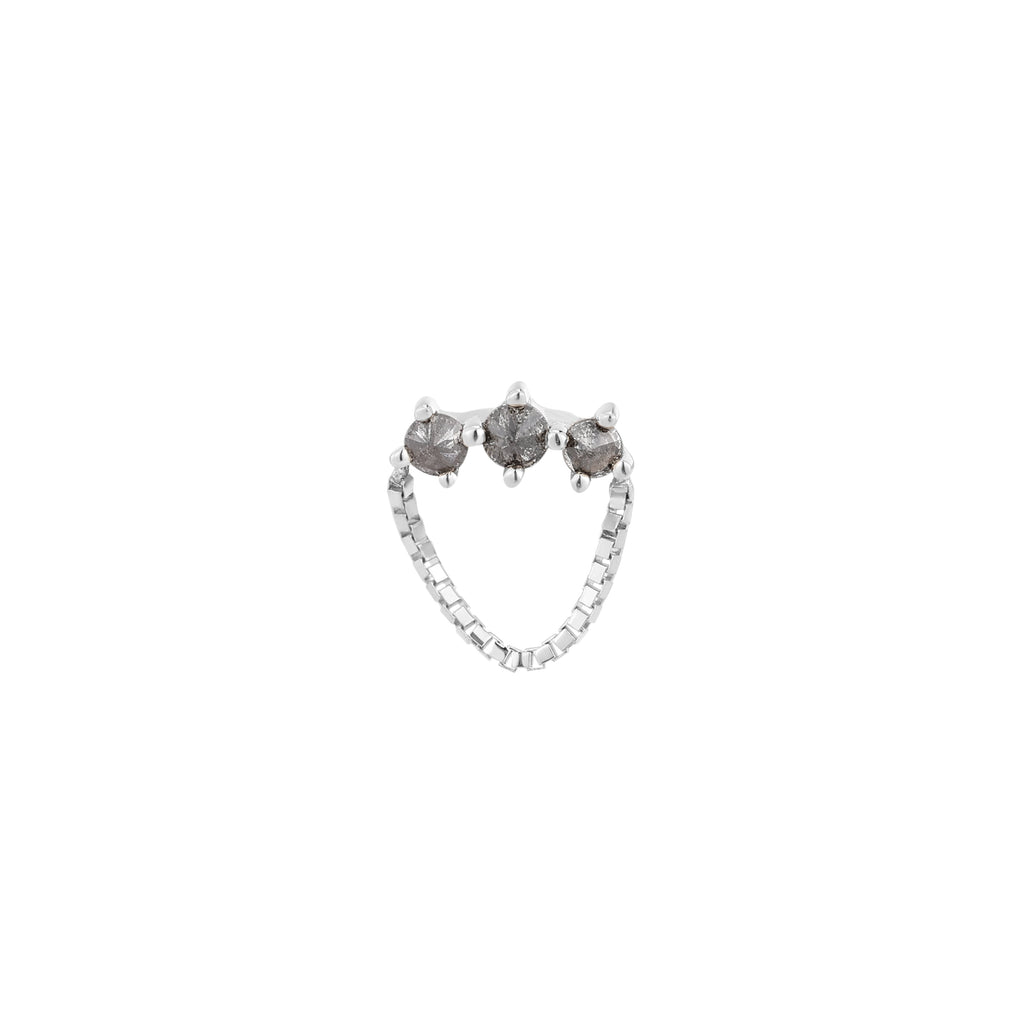 Halston - Reverse Set Grey Diamond - Threadless End