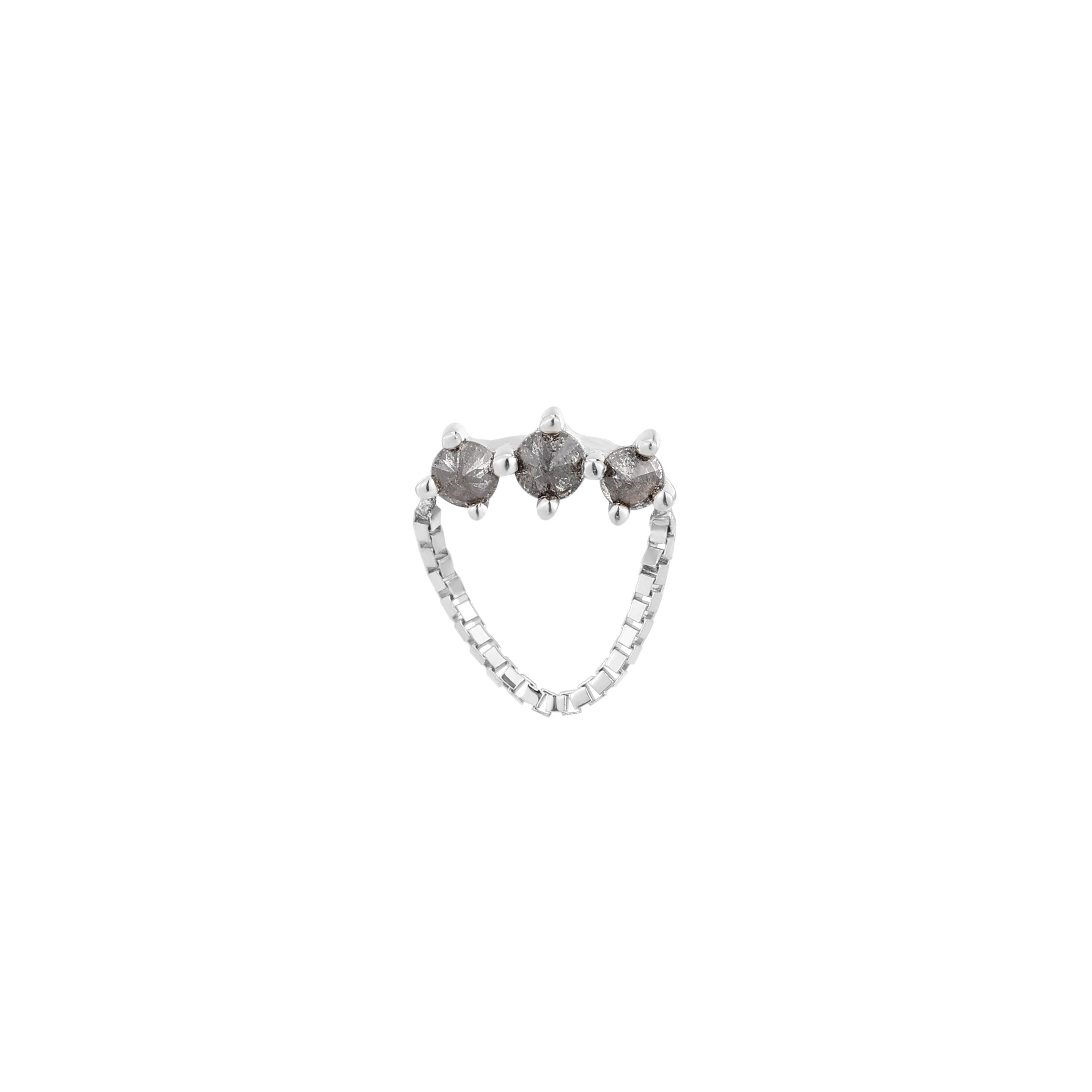 Halston - Reverse Set Grey Diamond - Threadless End