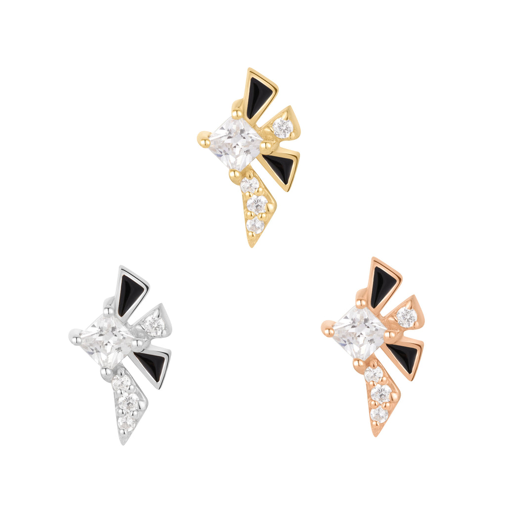 Powerhouse - Enamel + CZ - Threadless End
