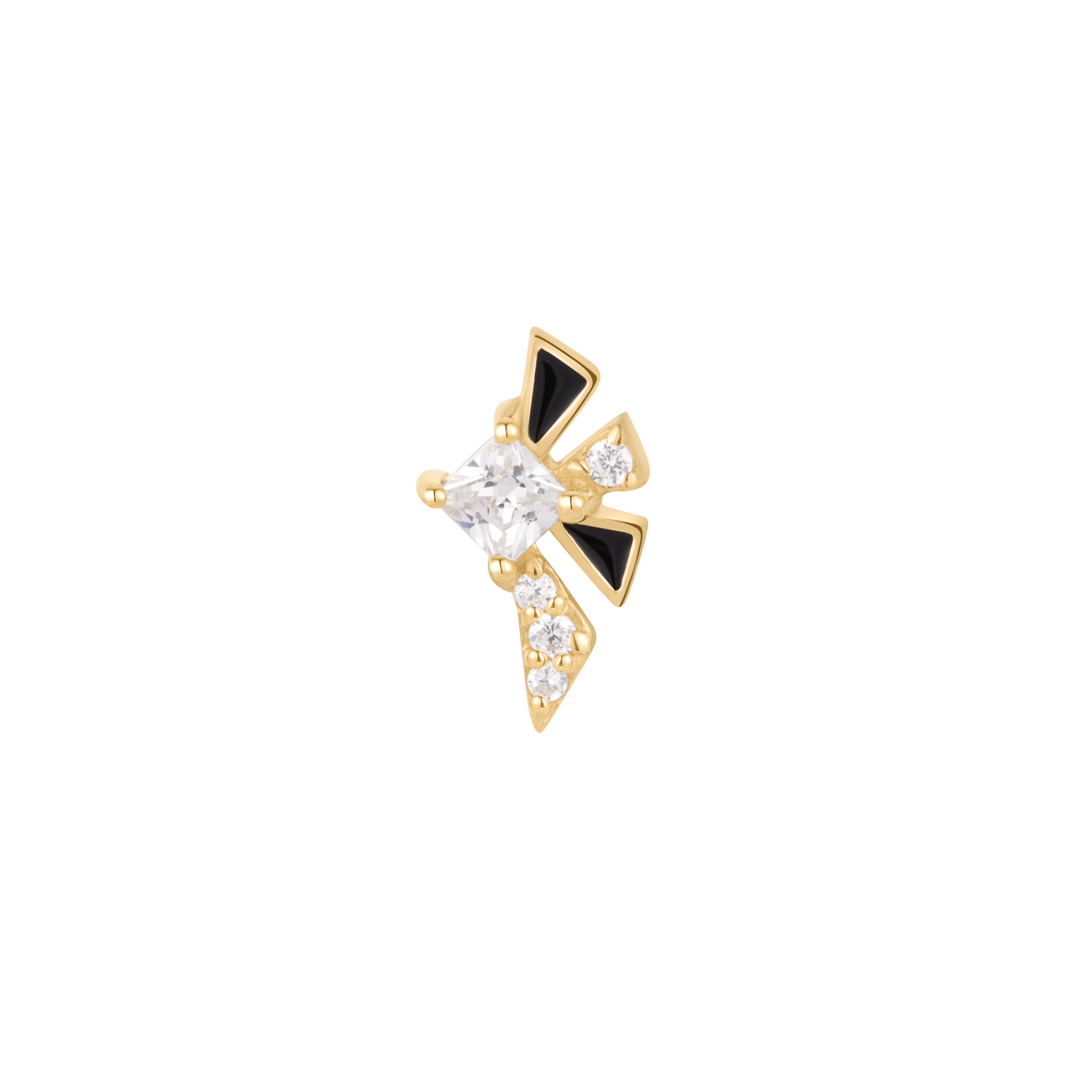 Powerhouse - Enamel + CZ - Threadless End