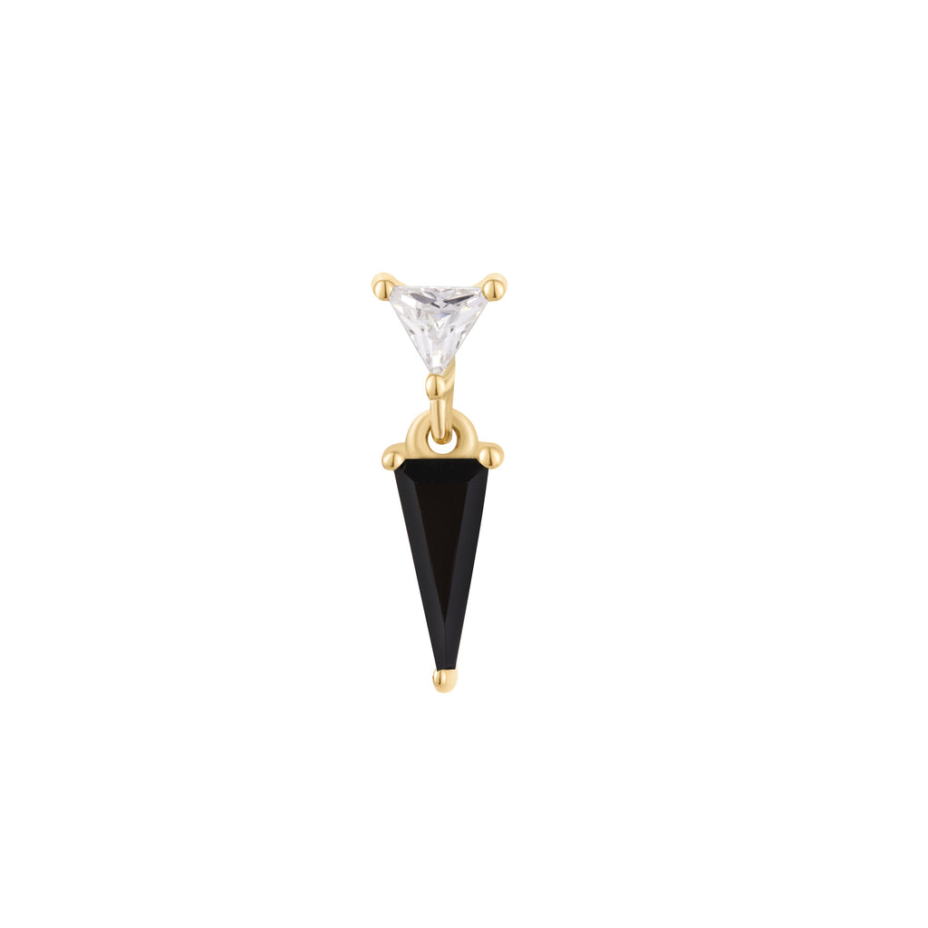 Daring - Black Spinel + CZ - Threadless End
