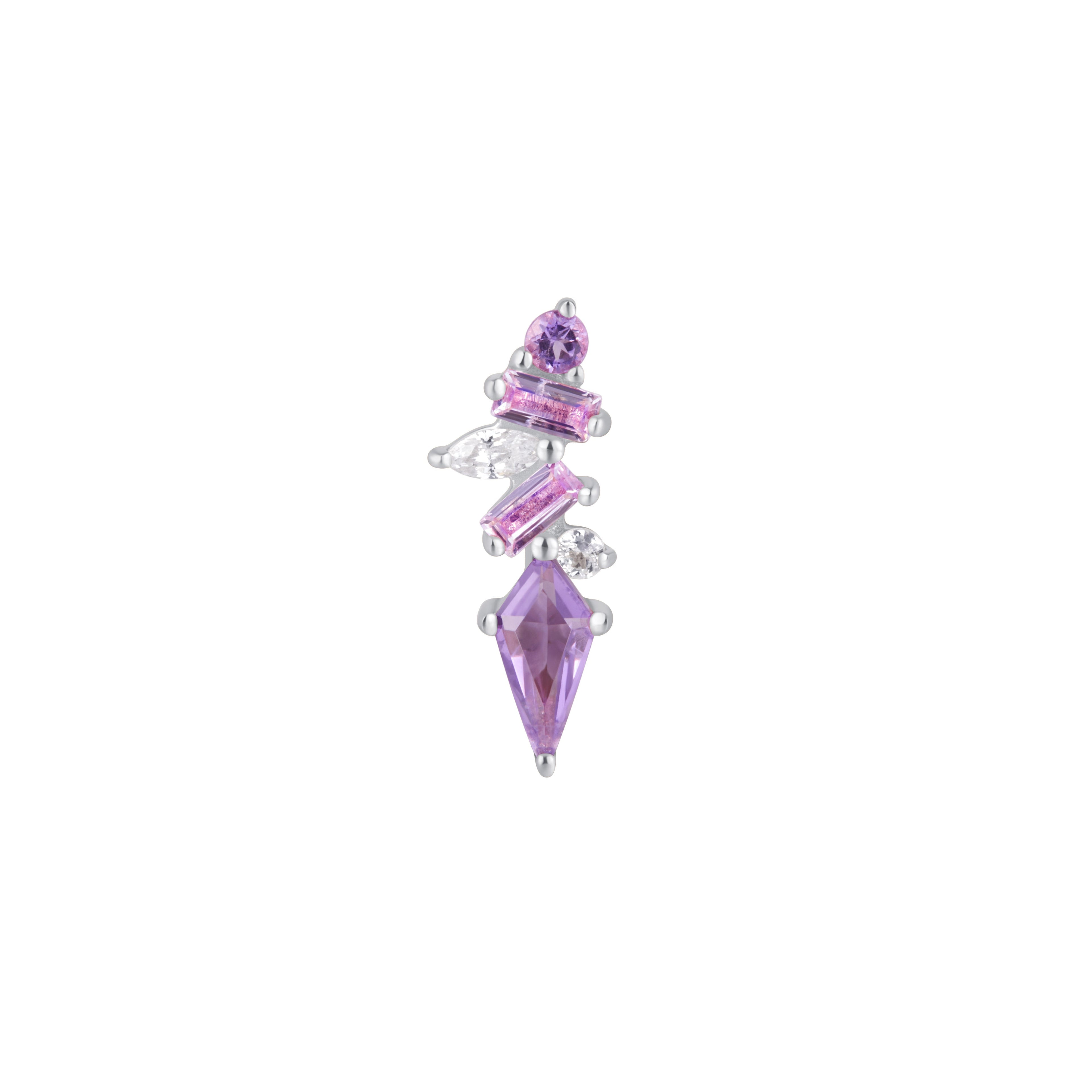 Mixt - Amethyst + Pink Sapphire - Threadless End