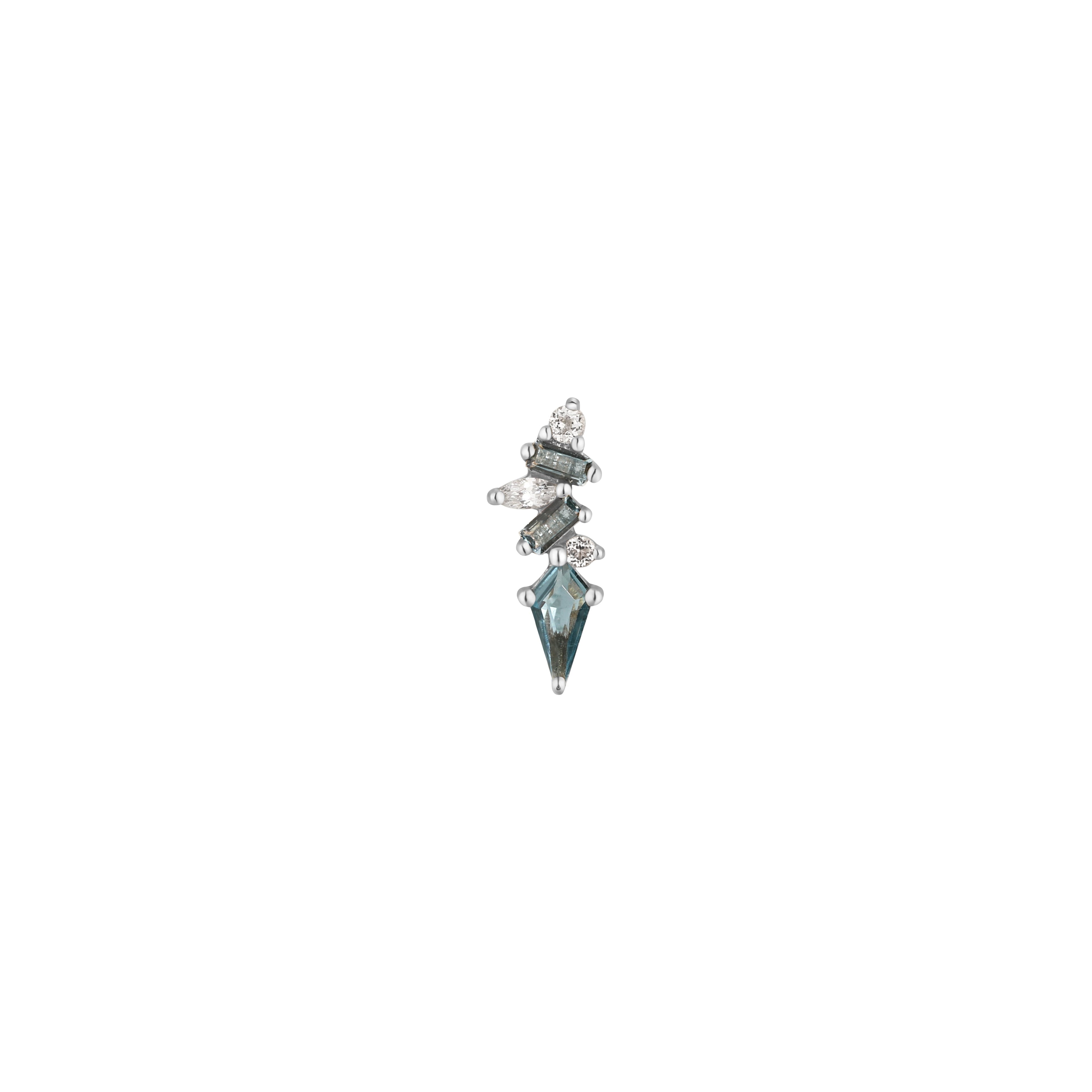 Mixt - London Blue + White Topaz - Threadless End