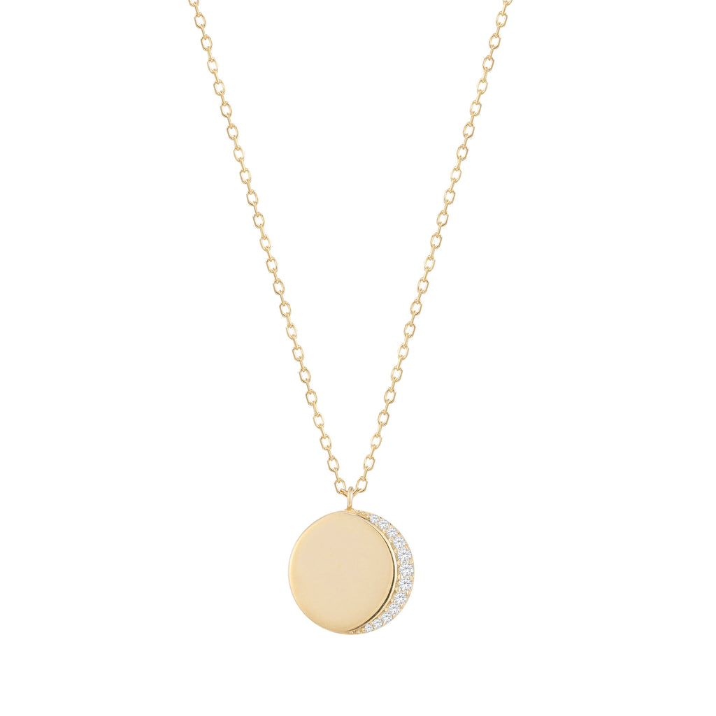 RION x Buddha Jewelry Luna Necklace - Genuine Diamond