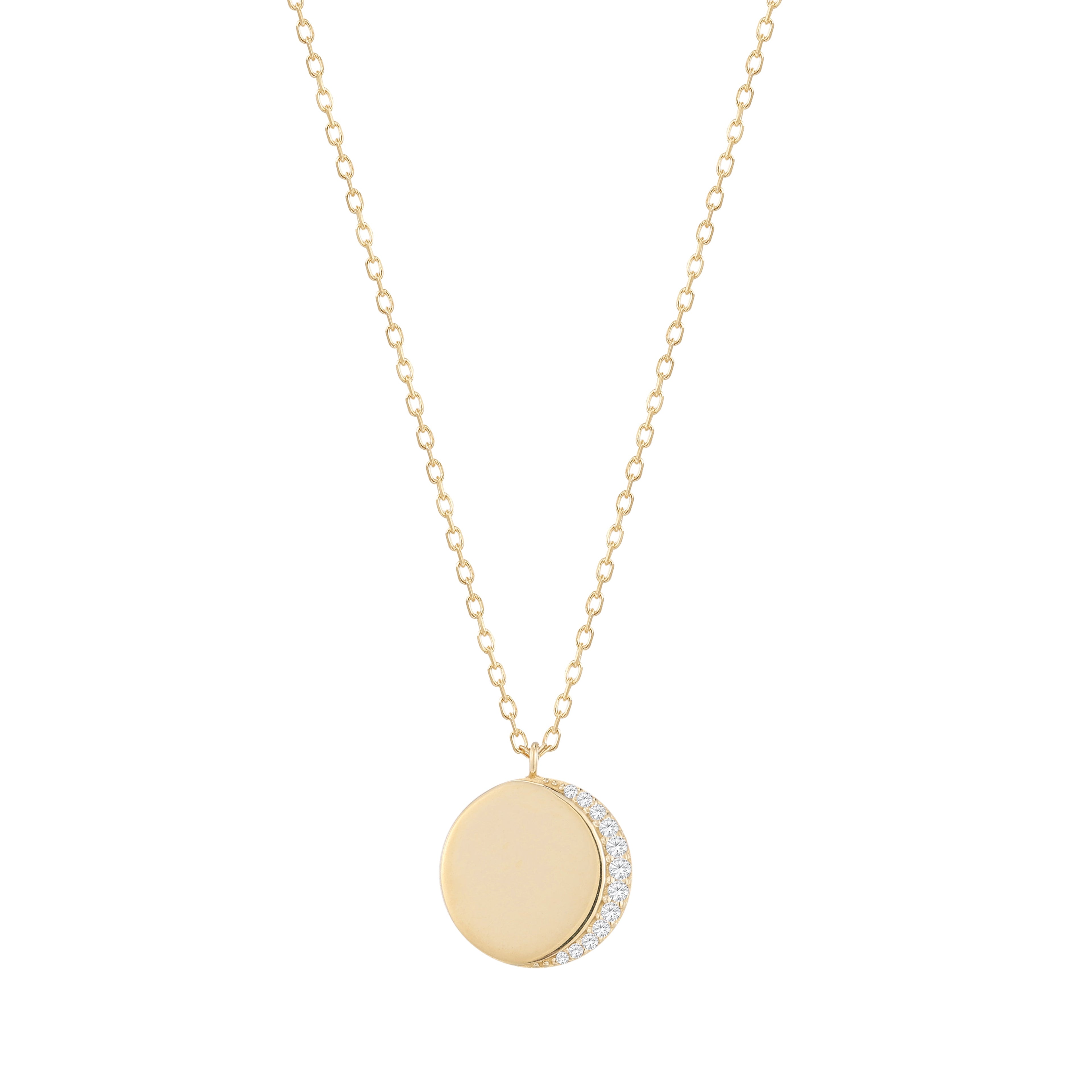 RION x Buddha Jewelry Luna Necklace - Genuine Diamond