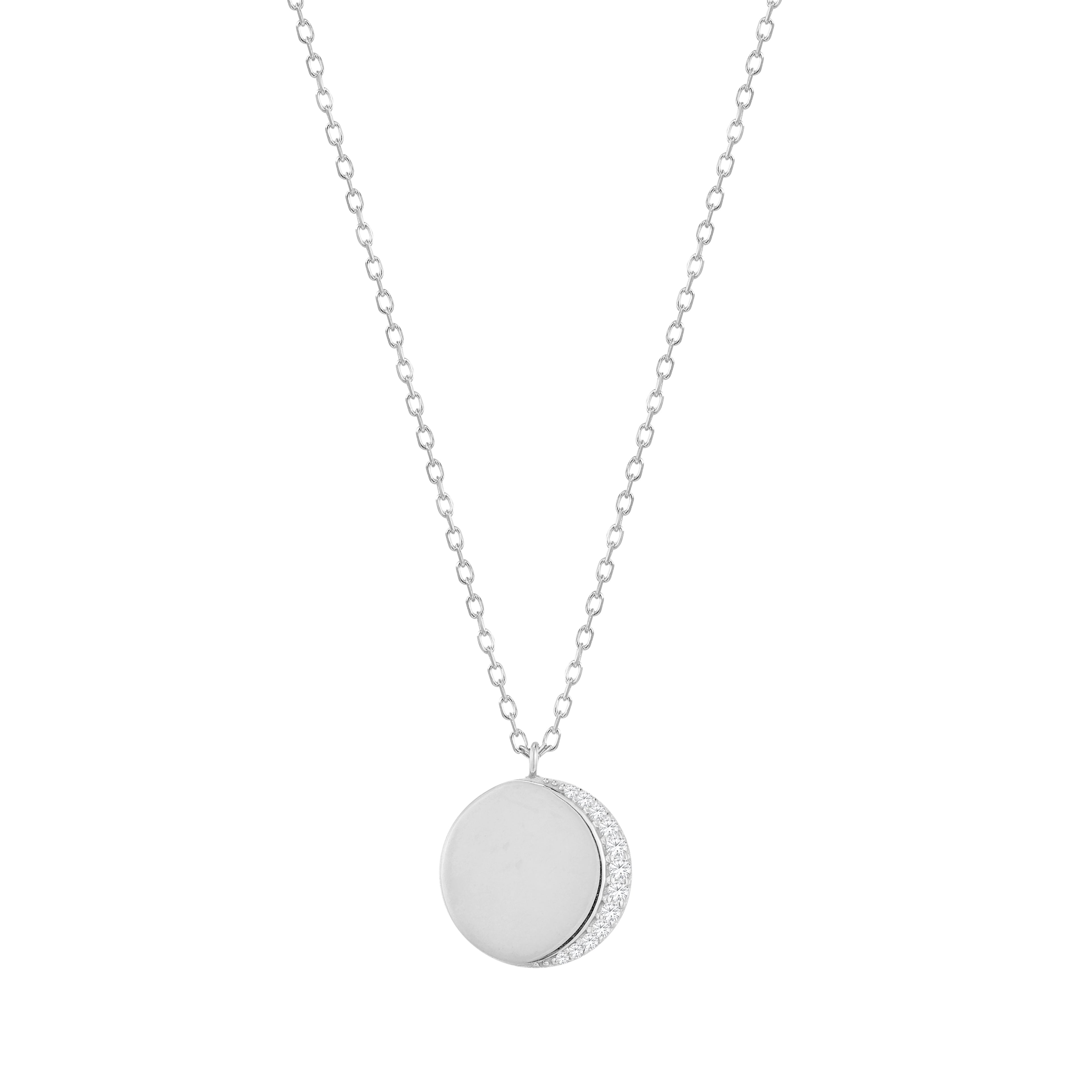 RION x Buddha Jewelry Luna Necklace - Genuine Diamond