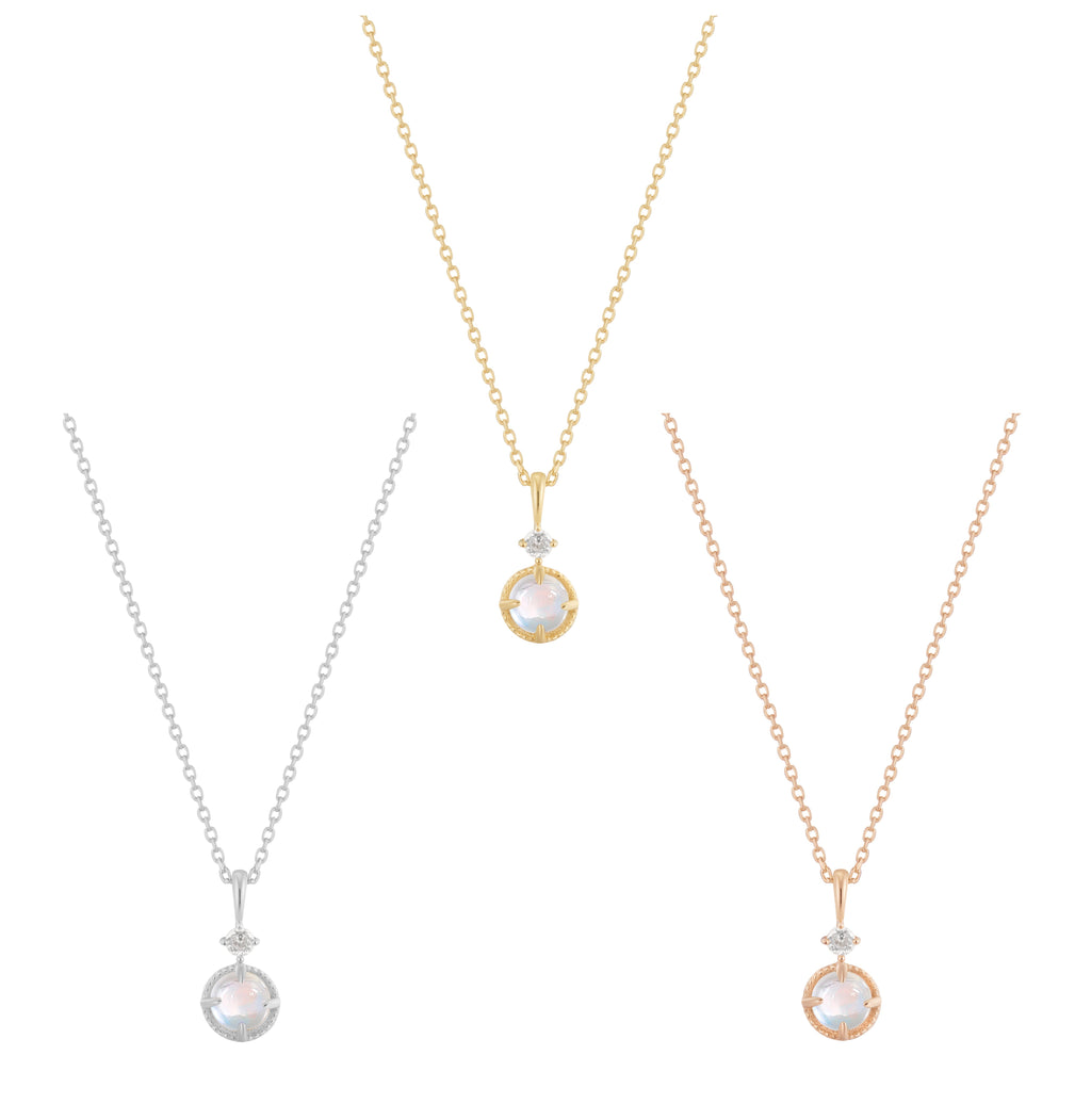 RION x Buddha Jewelry Manifest - Rainbow Moonstone - Necklace