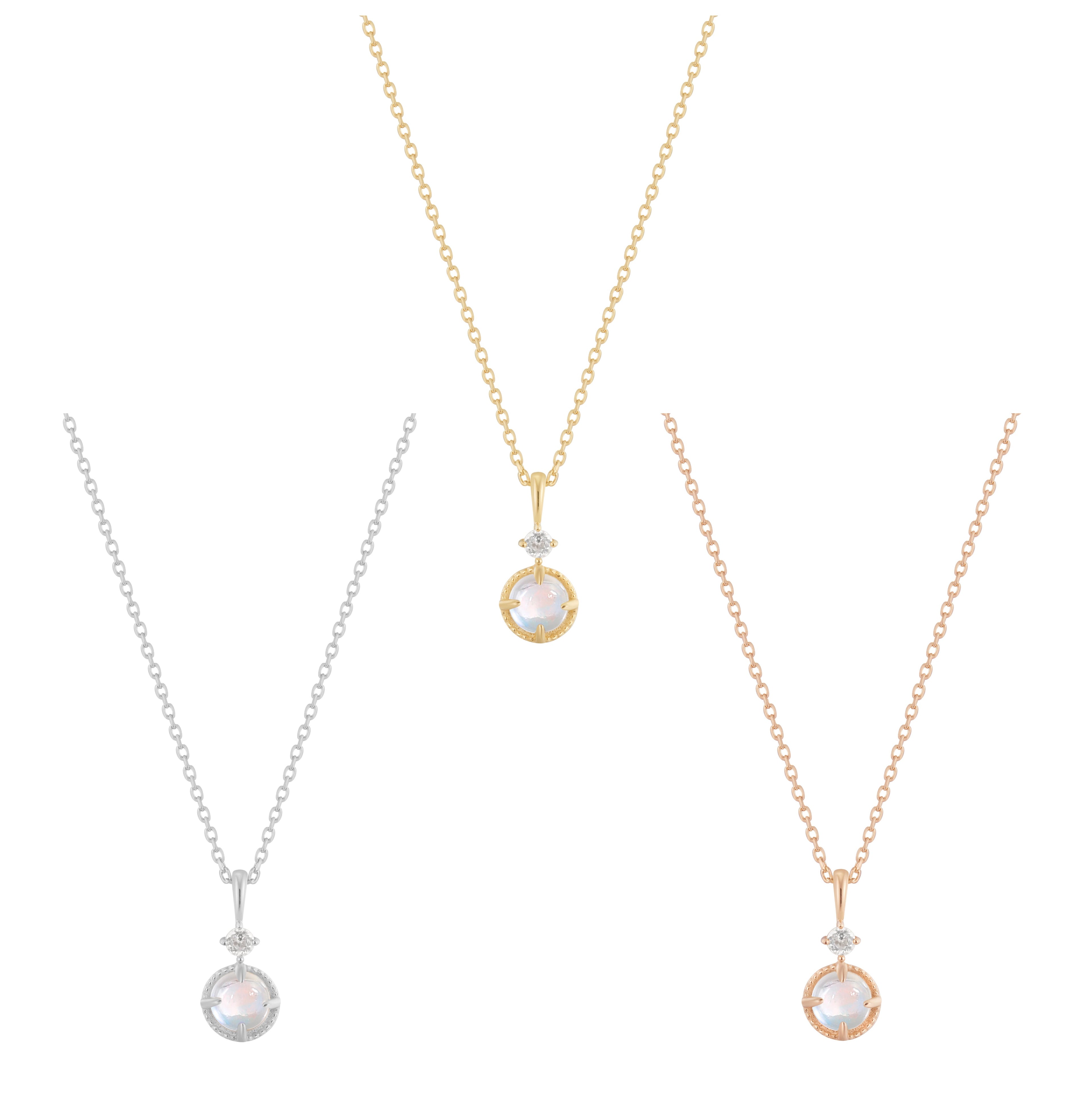 RION x Buddha Jewelry Manifest - Rainbow Moonstone - Necklace