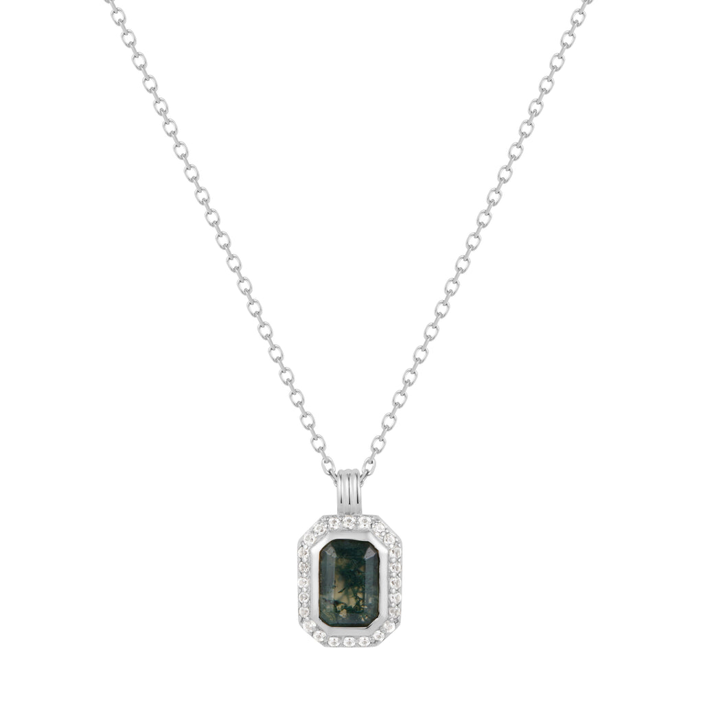 RION x Buddha Jewelry Discovery Necklace - Moss Agate