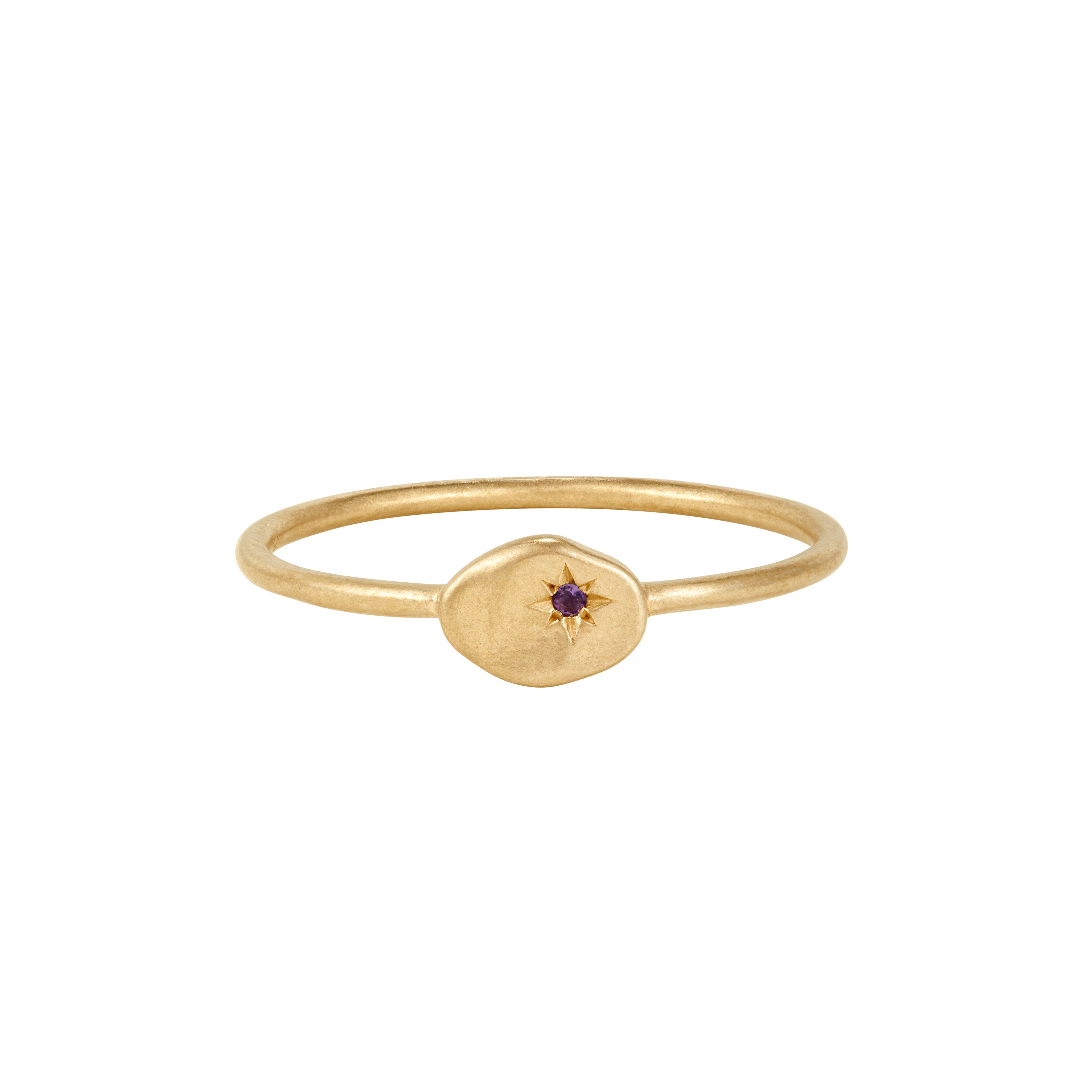 RION x Buddha Jewelry North Star Finger Ring - Amethyst