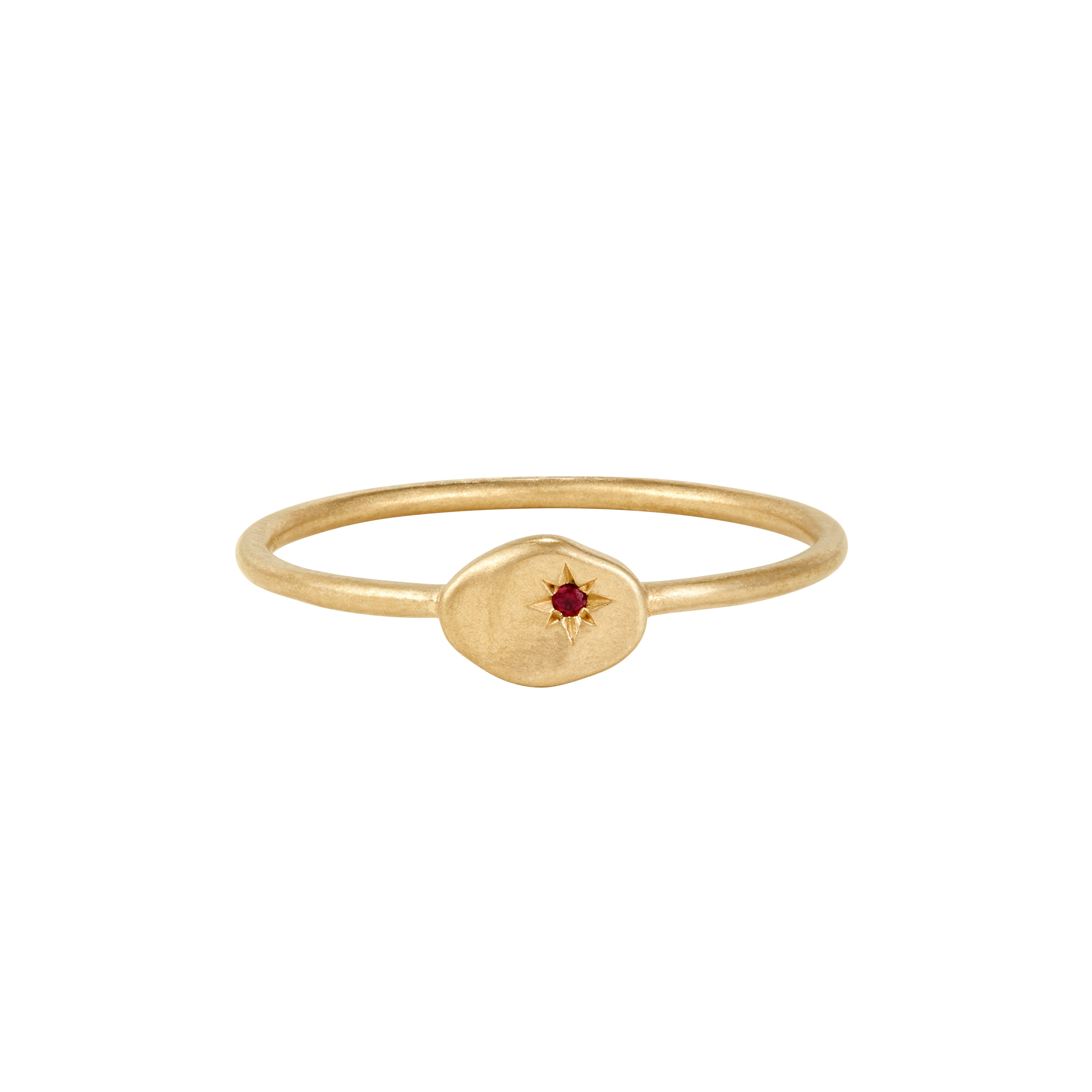 RION x Buddha Jewelry North Star Finger Ring - Ruby