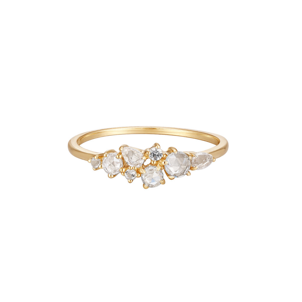 RION x Buddha Jewelry Collection Finger Ring - White Sapphire