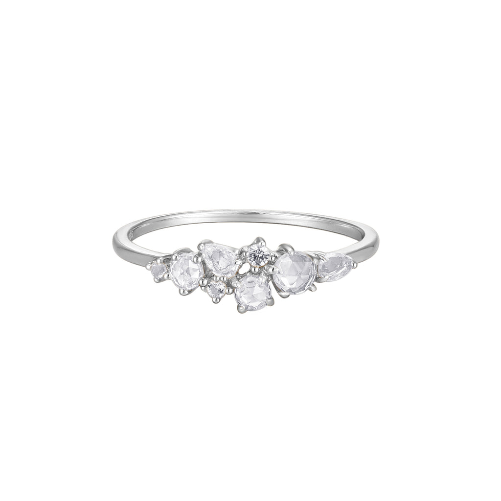 RION x Buddha Jewelry Collection Finger Ring - White Sapphire