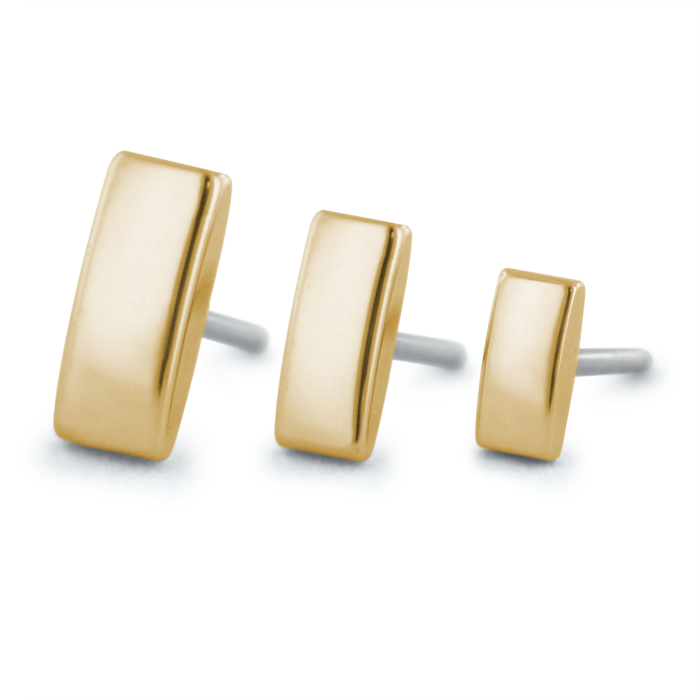18K Gold Bar End