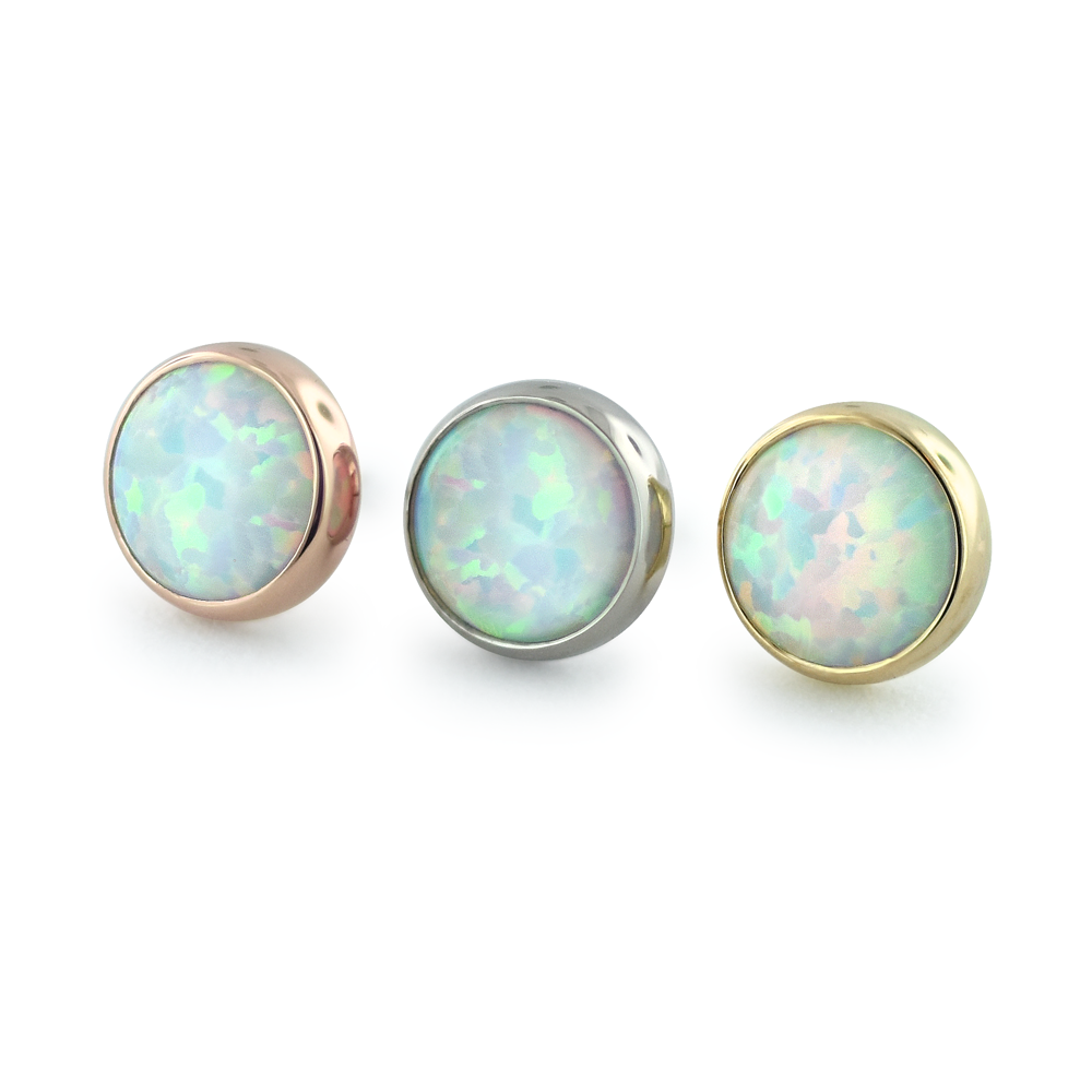 18K Gold Bezel Set Cabochon