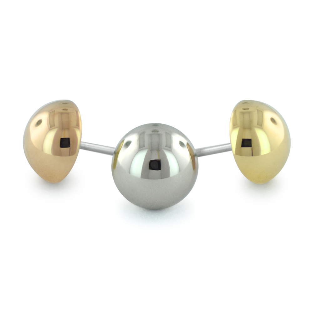 18K Gold Dome End